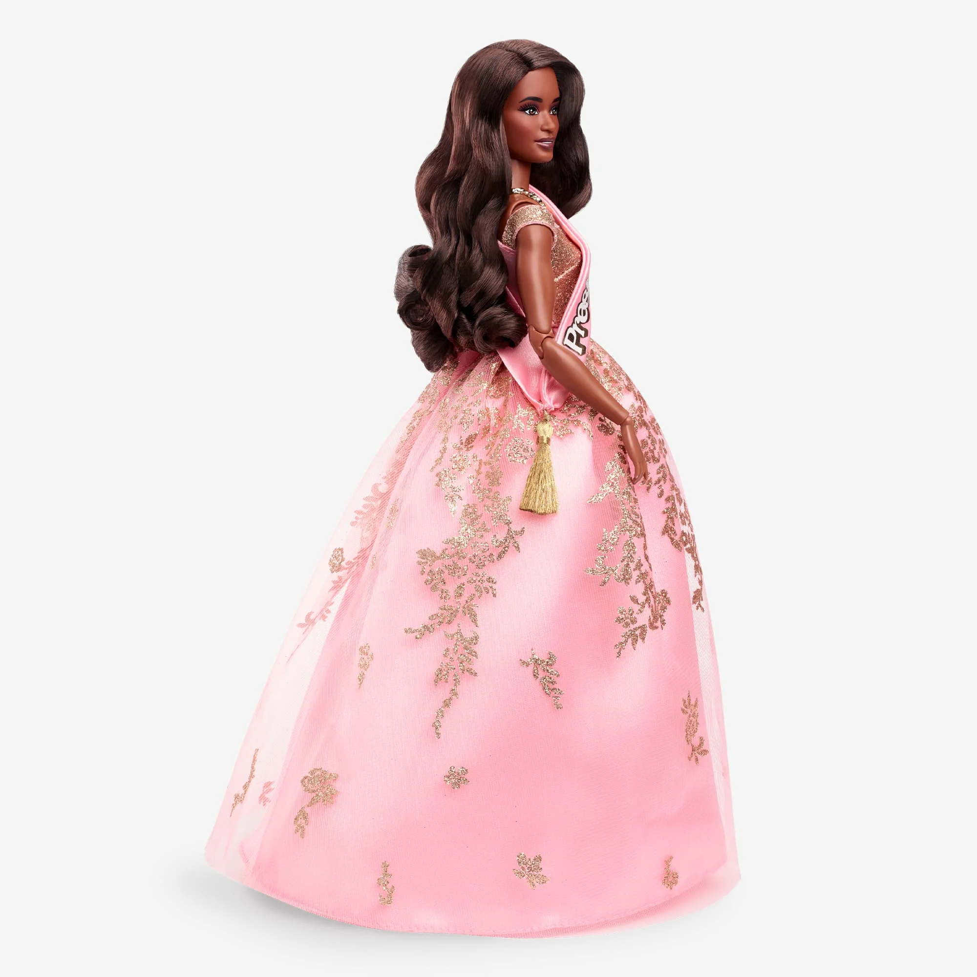 Mattel Creations President Barbie in Pink and Gold Dress – Barbie The Movie