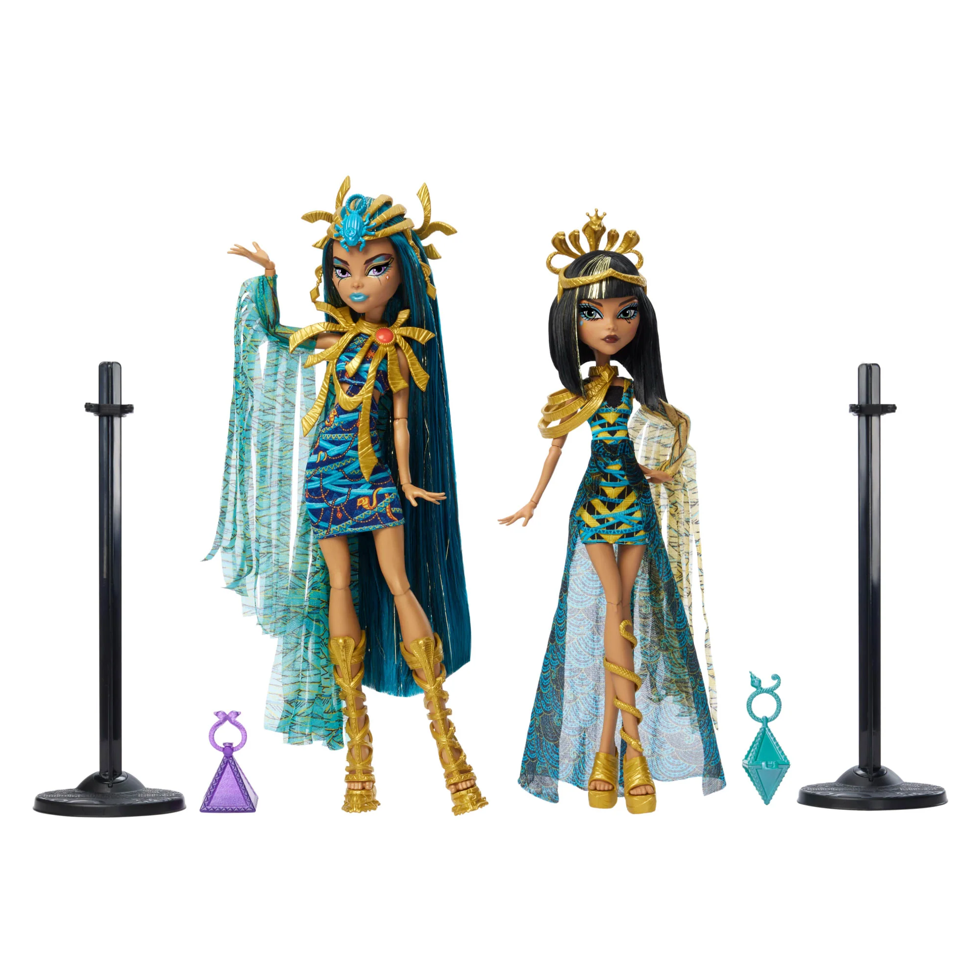 Mattel Creations Monster High Mummy Majesties Cleo and Nefera De Nile Collectible Doll Two-Pack