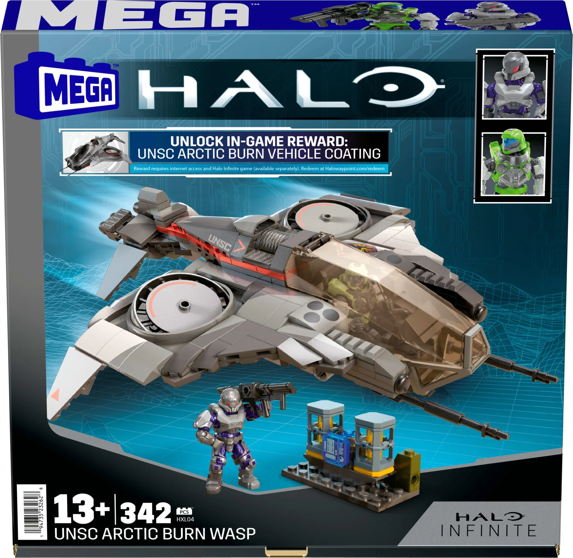 Mattel Creations MEGA Halo UNSC Arctic Burn Wasp Building Toy Kit