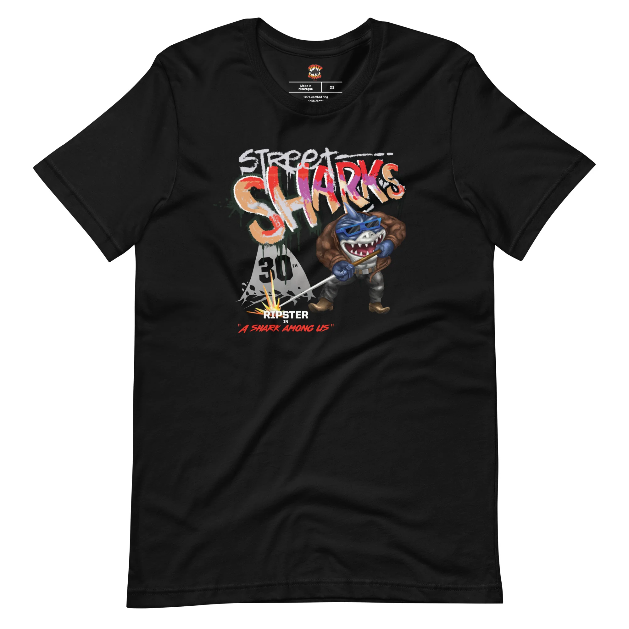Mattel Creations Street Sharks 30th Anniversary Ripster T-Shirt