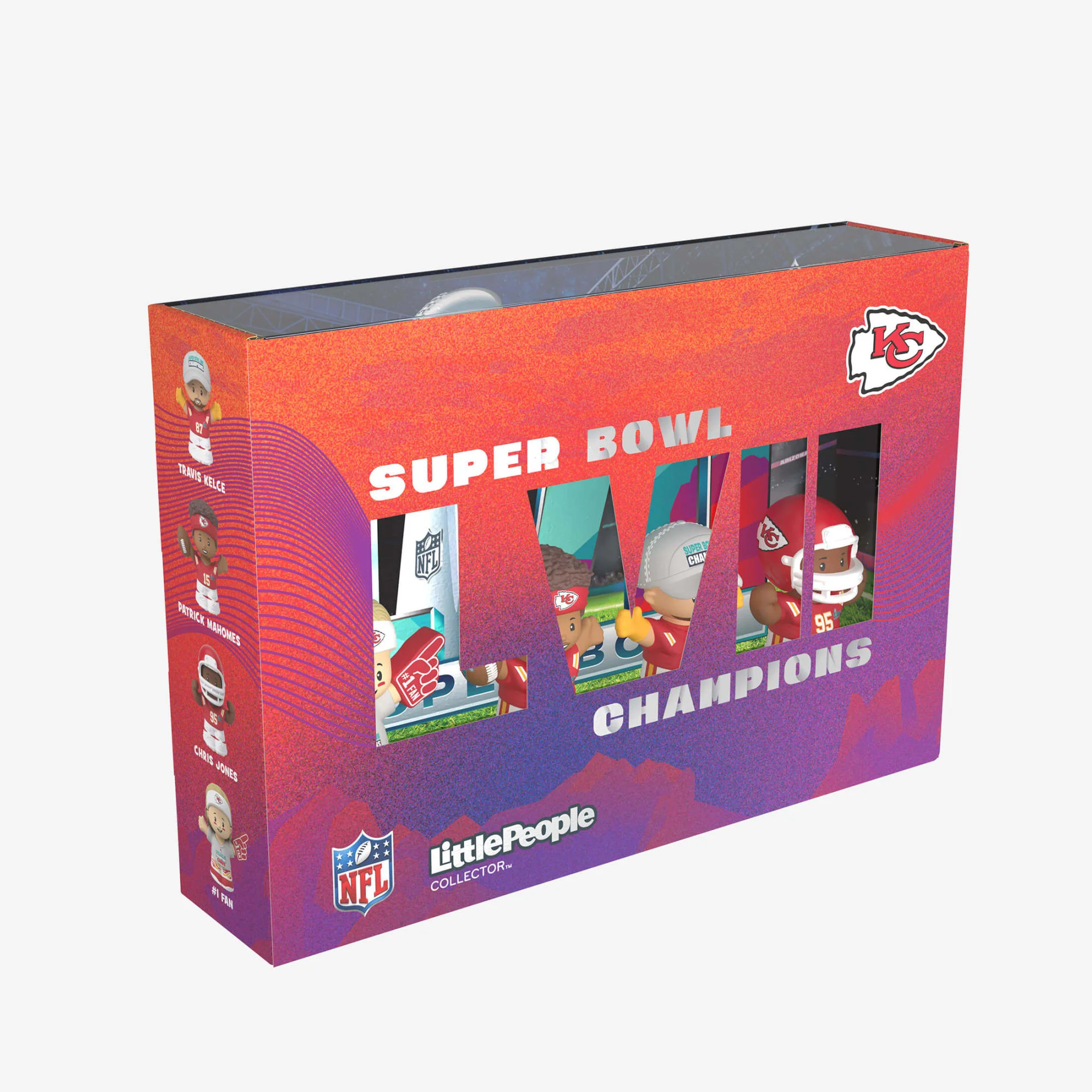 Mattel Creations Little People Collector Super Bowl LVII Champions Set Kansas City Chiefs