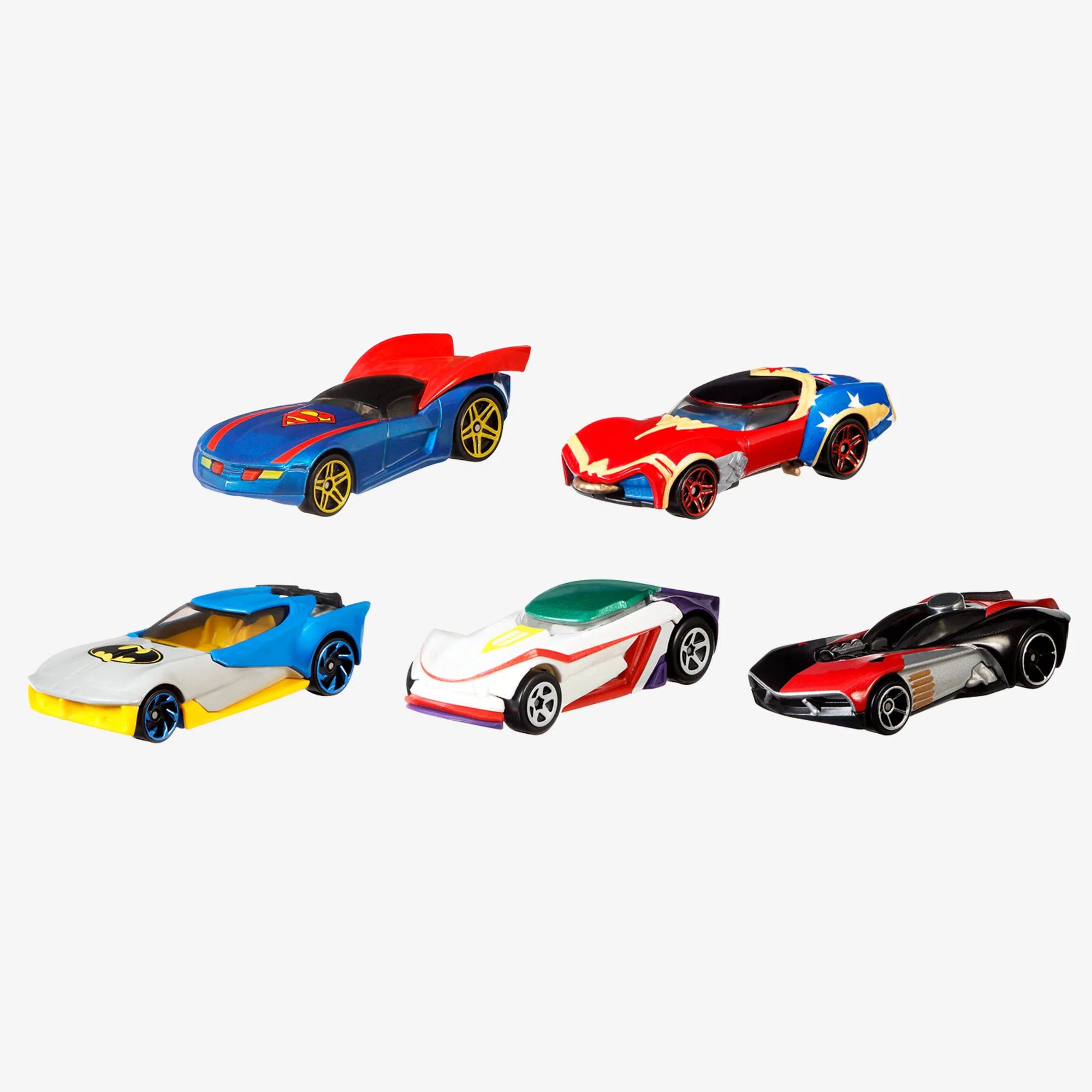 Mattel Creations Hot Wheels DC Character Car 5-Pack