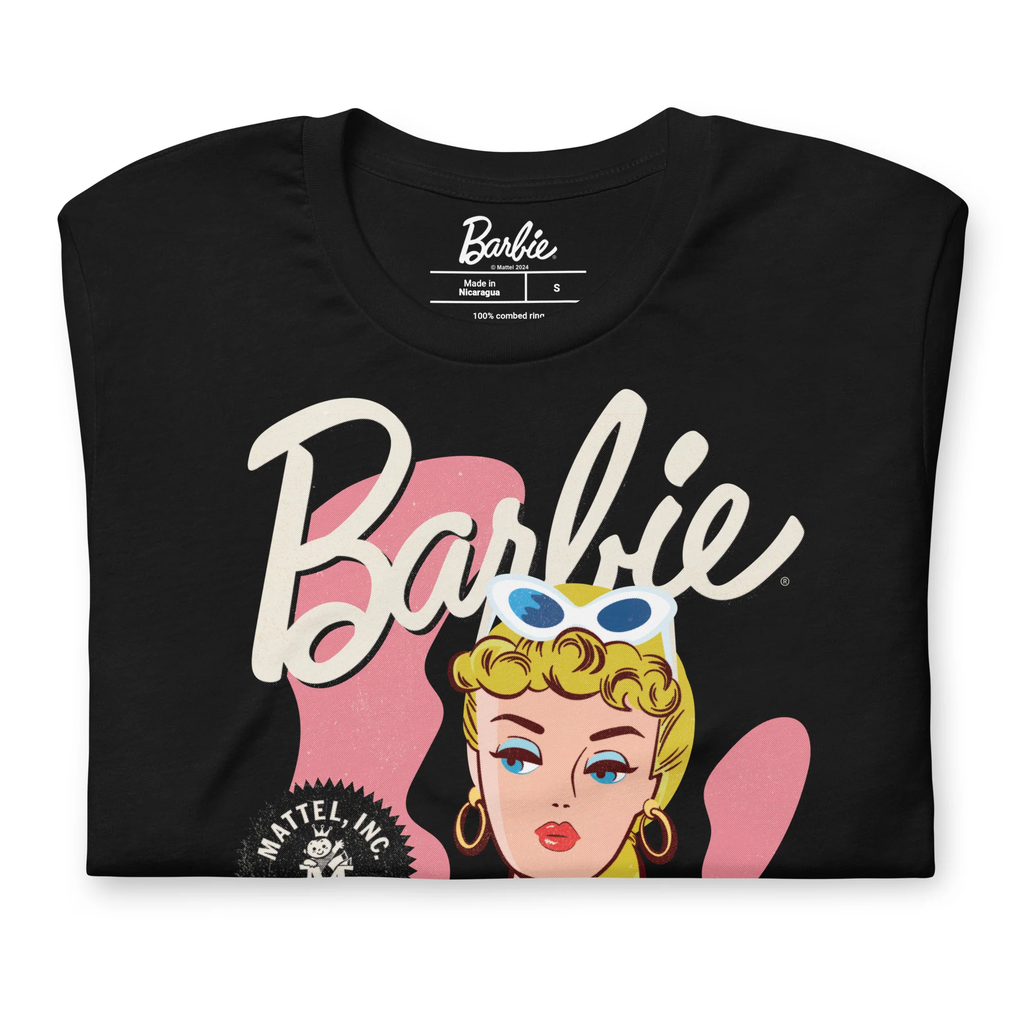 Mattel Creations Vintage Barbie Black T-Shirt