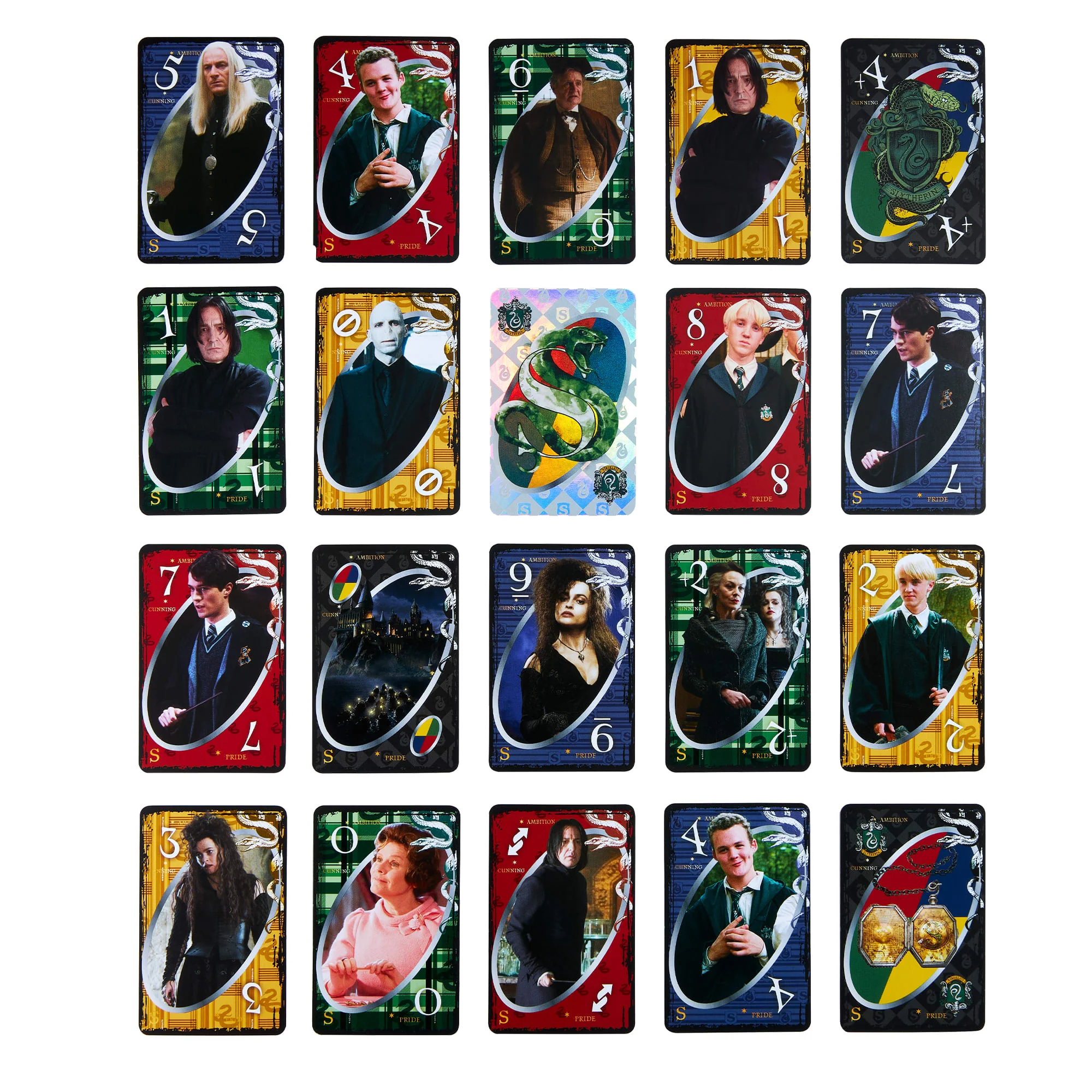 Mattel Creations UNO Fandom Harry Potter Slytherin Game Deck