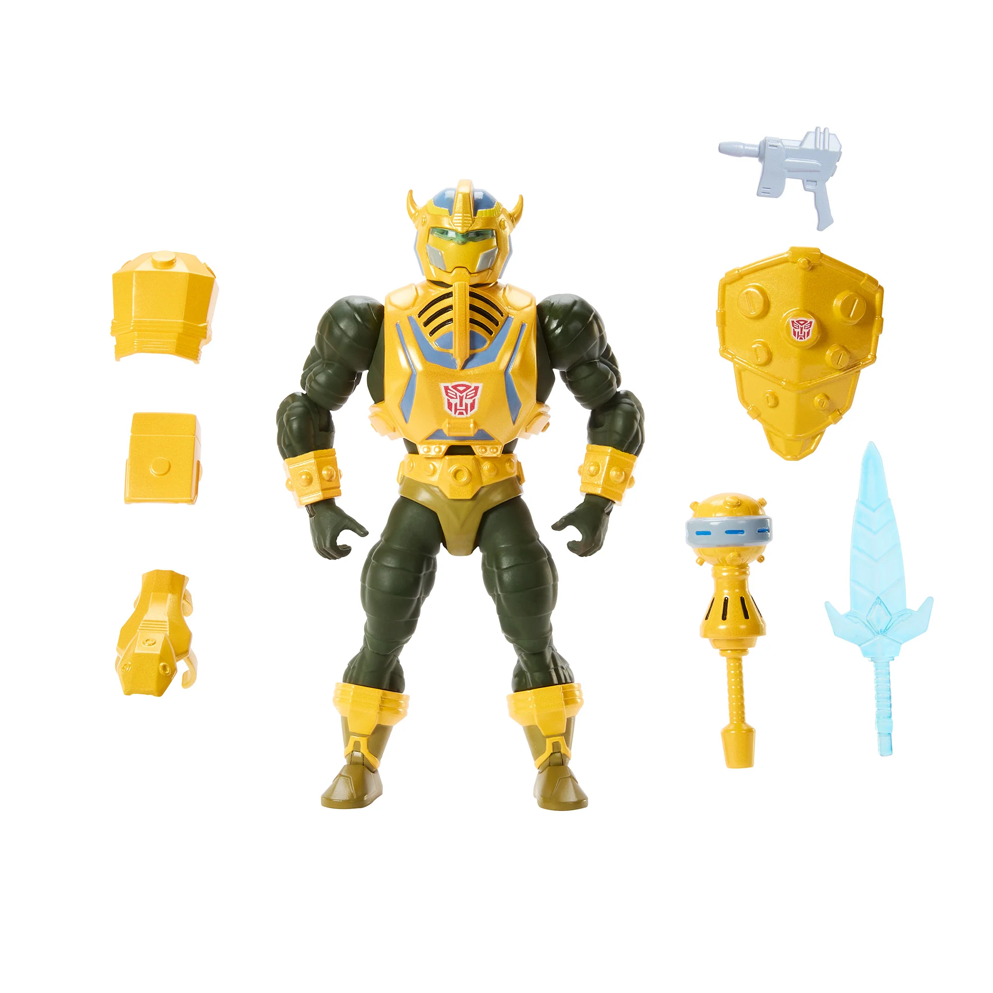 Mattel Creations Masters of the Universe x Transformers Bumblebee Armor Man-At-Arms Action Figure