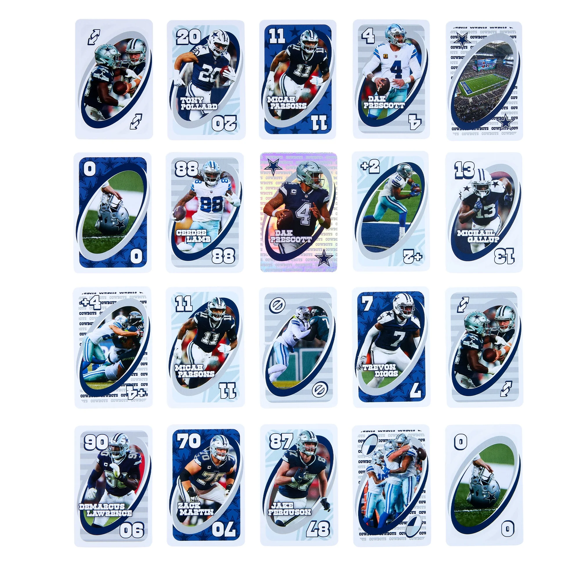Mattel Creations UNO Fandom NFL Dallas Cowboys Game Deck