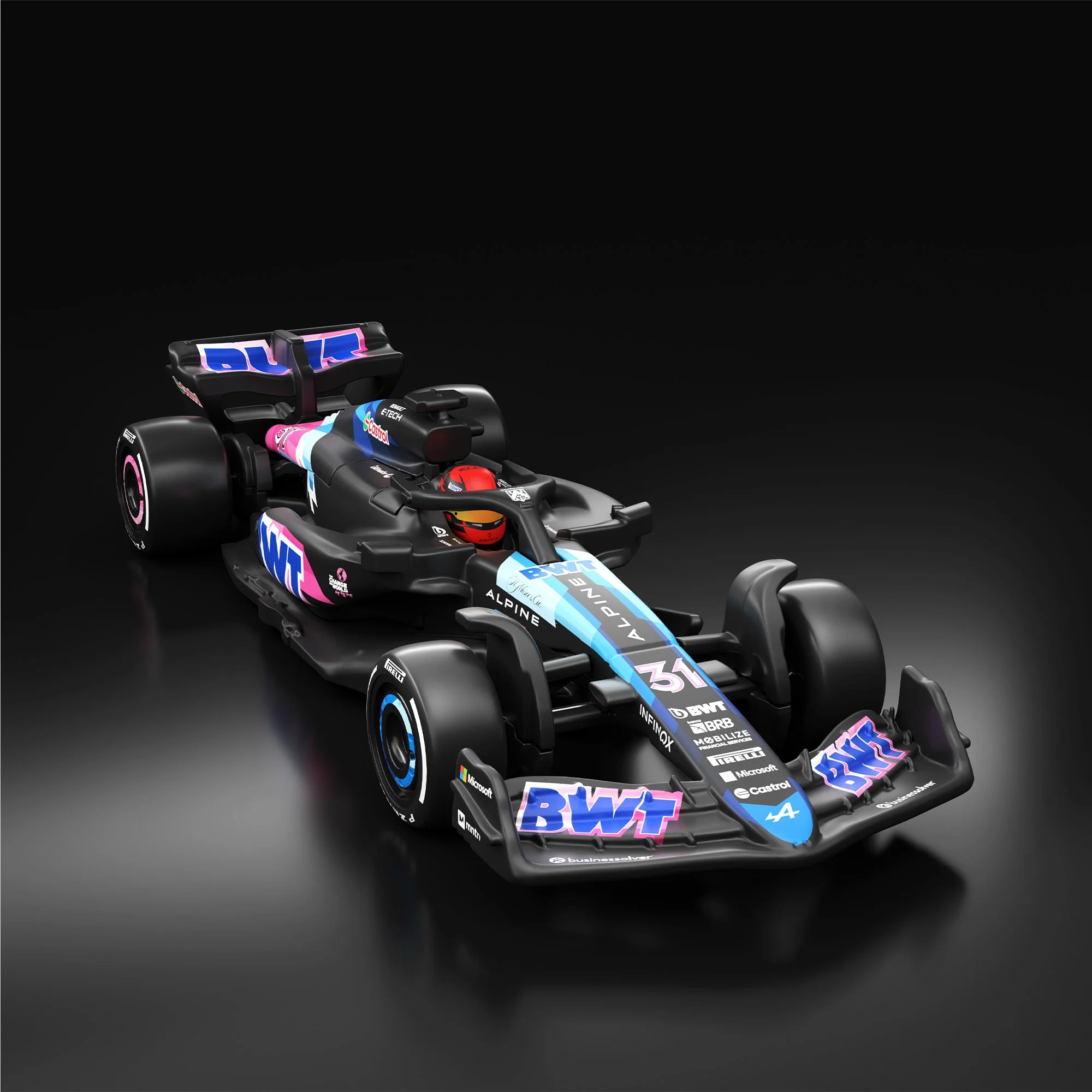 Mattel Creations Hot Wheels F1 Series: BWT Alpine F1 Team A524 Car #31