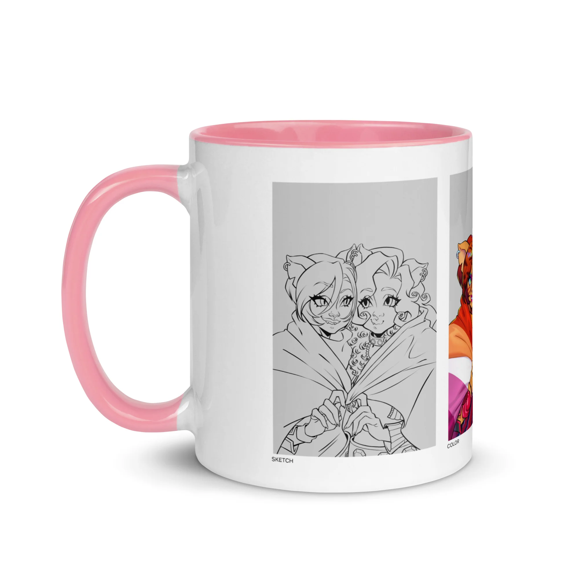 Mattel Creations Monster High Pride Toralei & Clawdeen White Mug