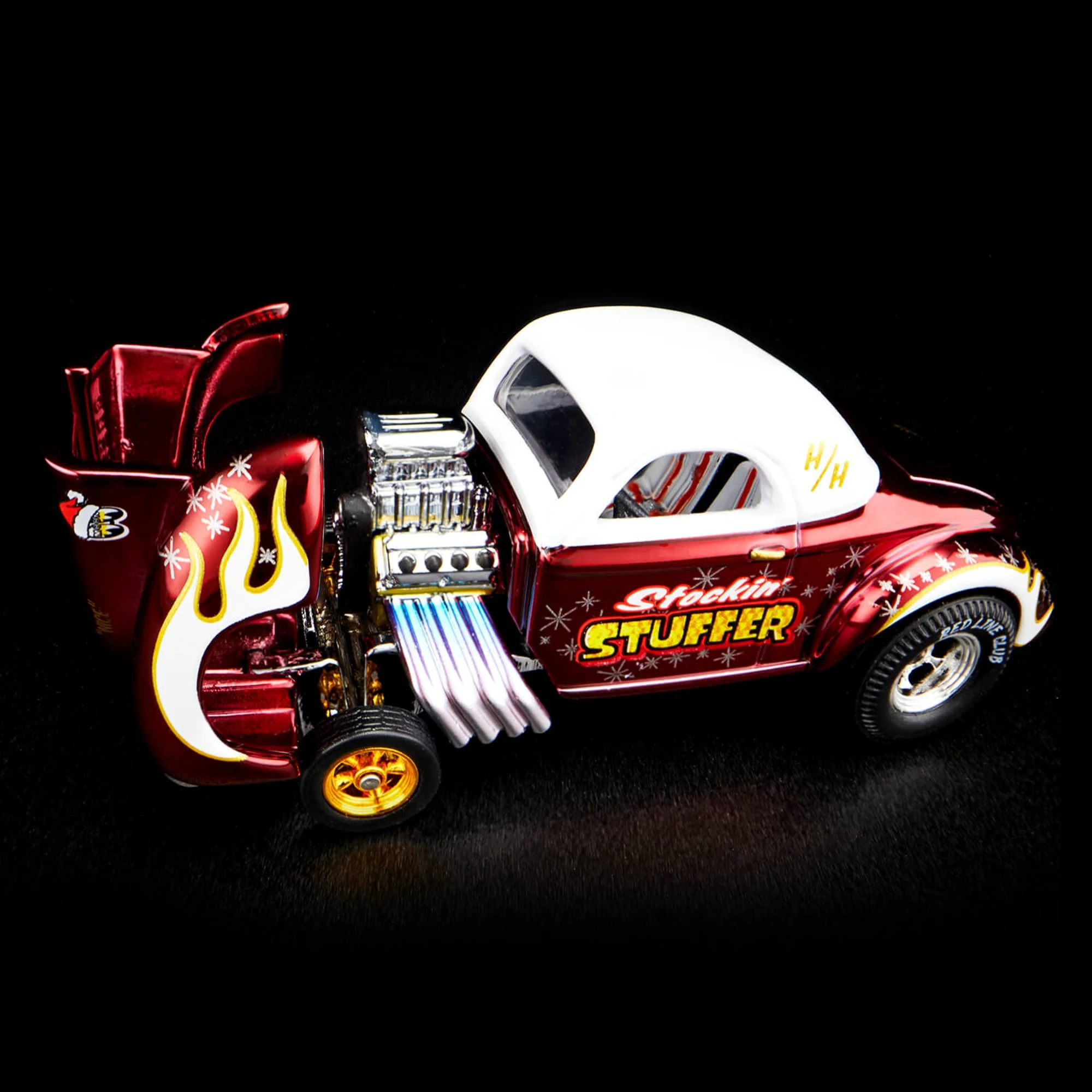 Mattel Creations RLC Exclusive '41 Willys Gasser Holiday Car