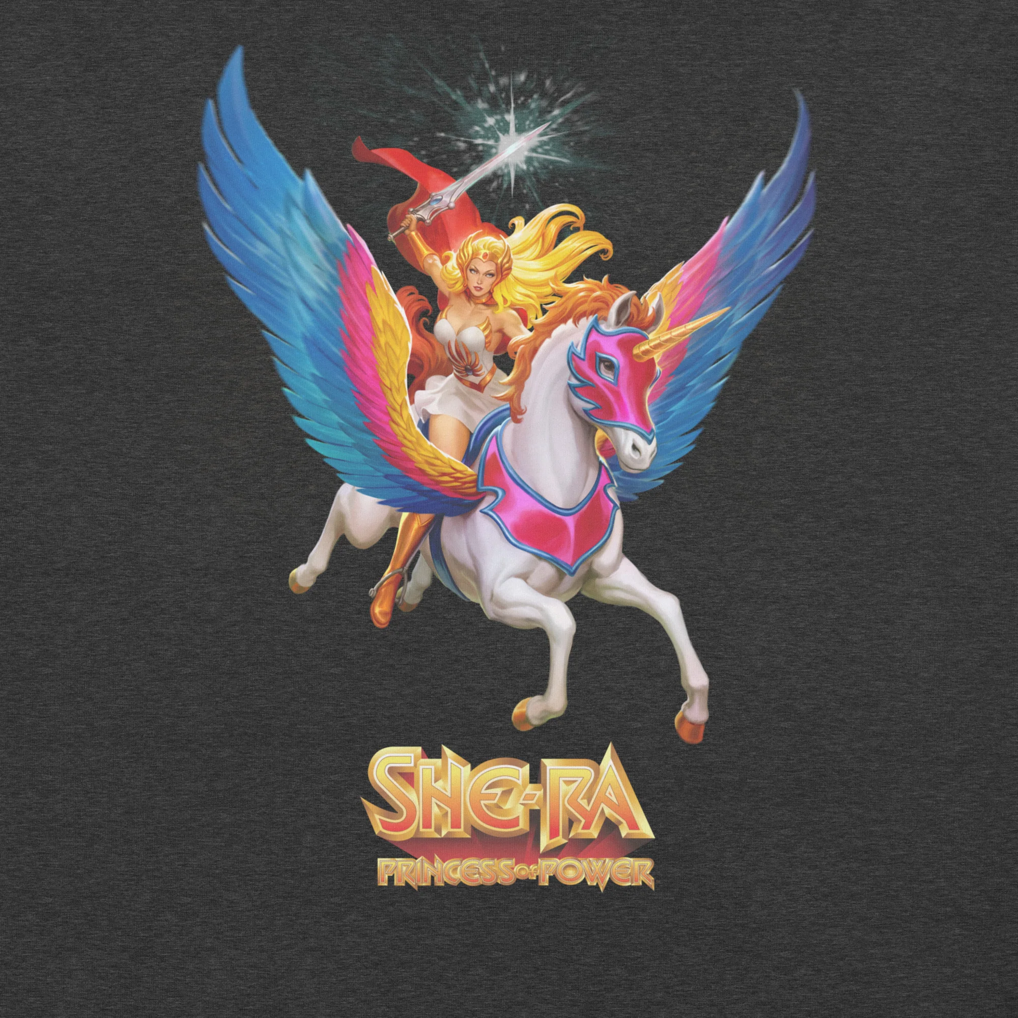 Mattel Creations Masters of the Universe She-Ra Grey T-Shirt