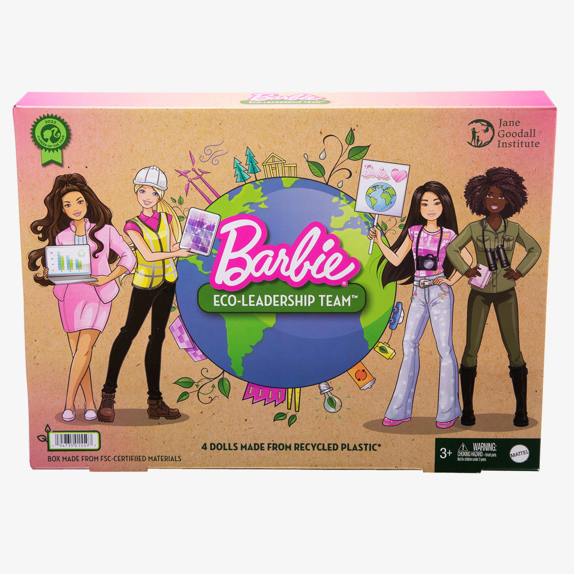 Mattel Creations Barbie Eco-Leadership Team (2022 Career of the Year Four Doll Set)