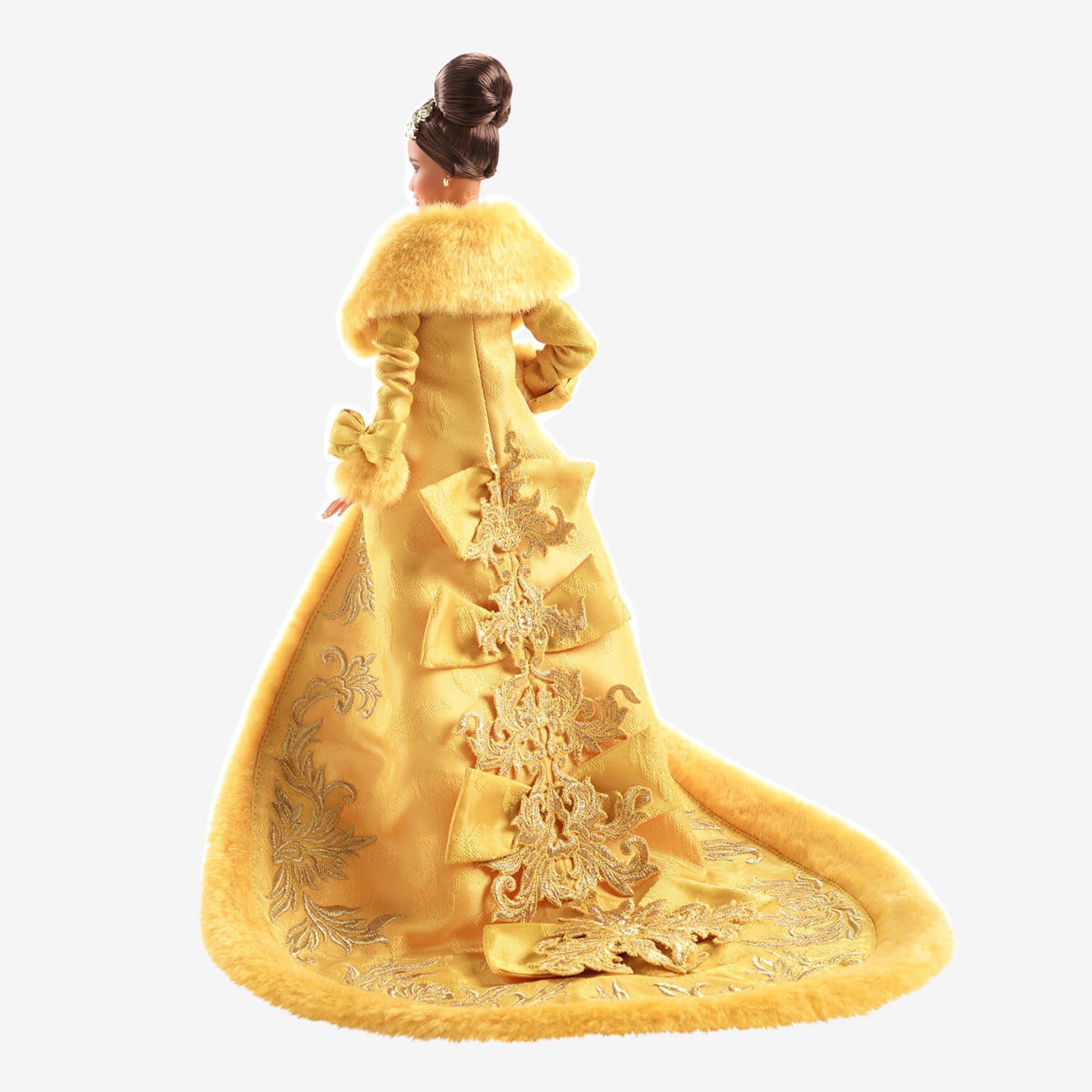 Mattel Creations Guo Pei Barbie Doll Wearing Golden-Yellow Gown