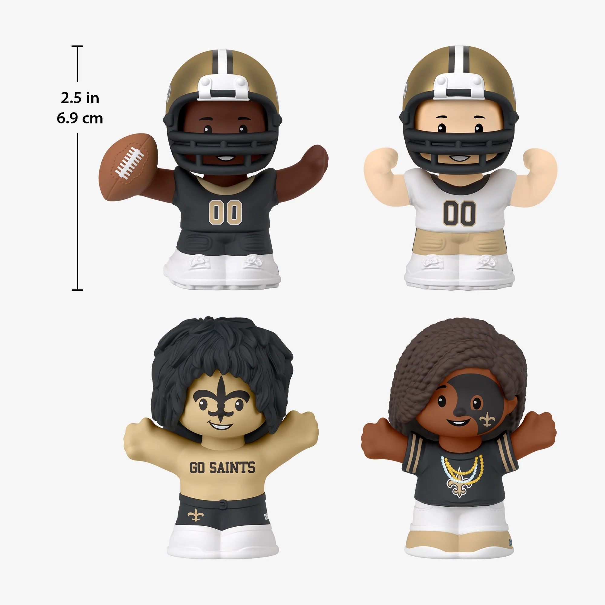 Mattel Creations Little People Collector x NFL New Orleans Saints Set