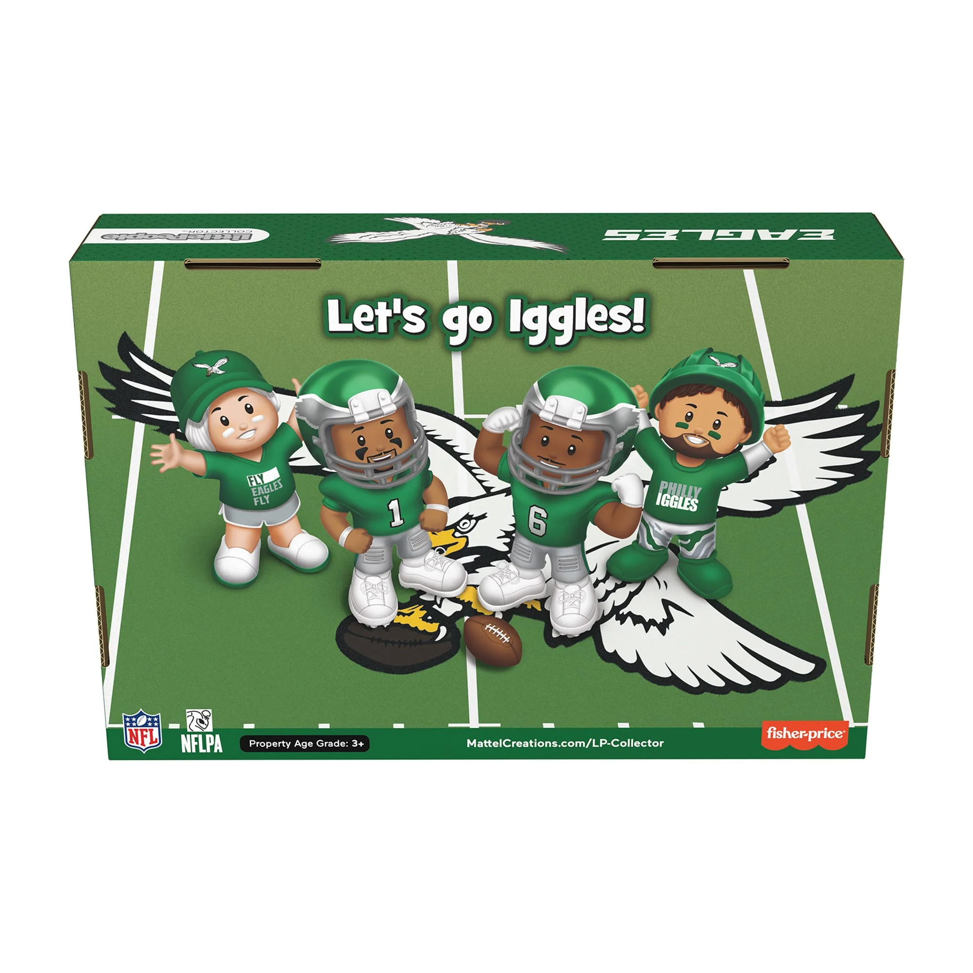 Mattel Creations Little People Collector Philadelphia Eagles Alternate Jersey Figure Set