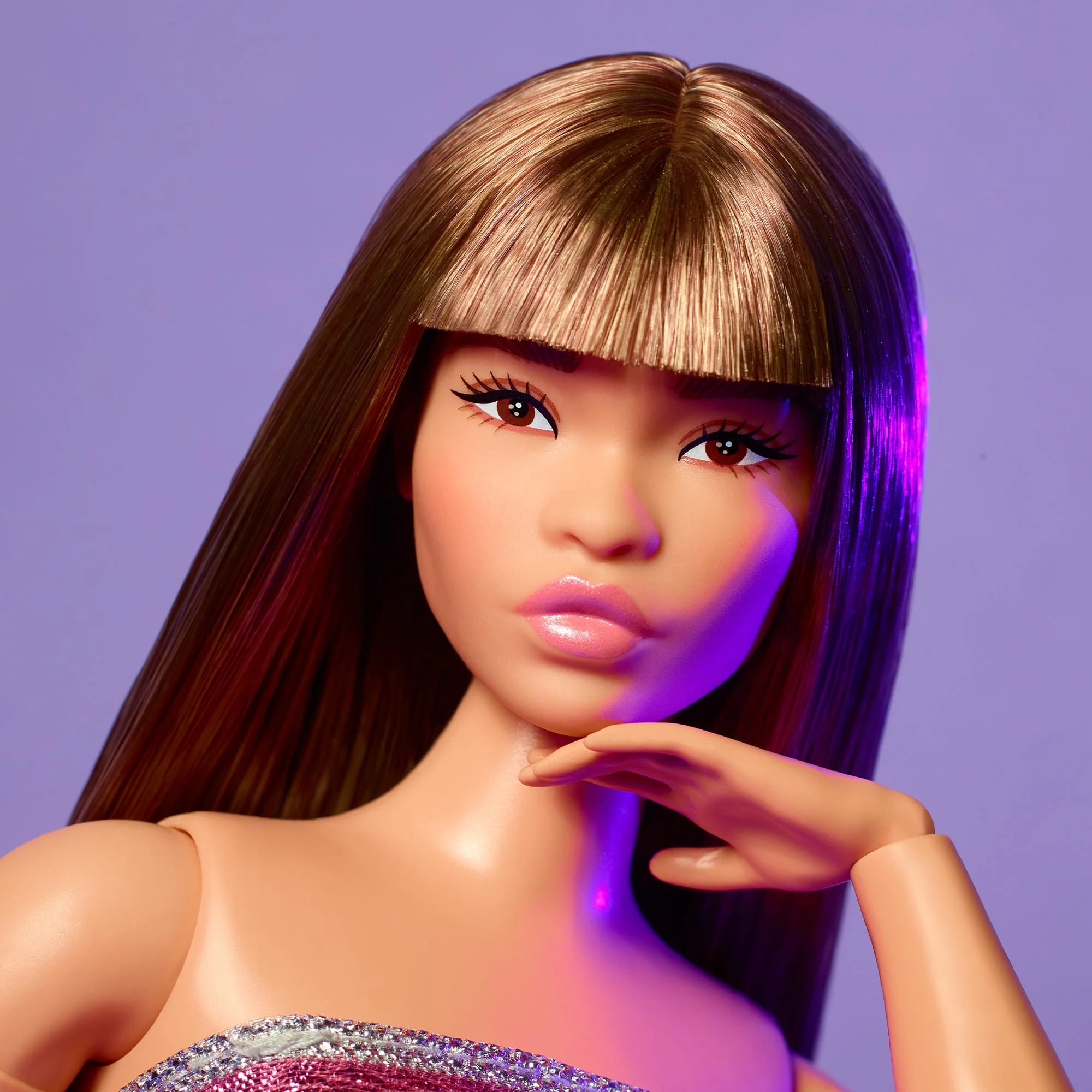 Mattel Creations Barbie Looks Doll #24 (Curvy, Long Brown Hair)