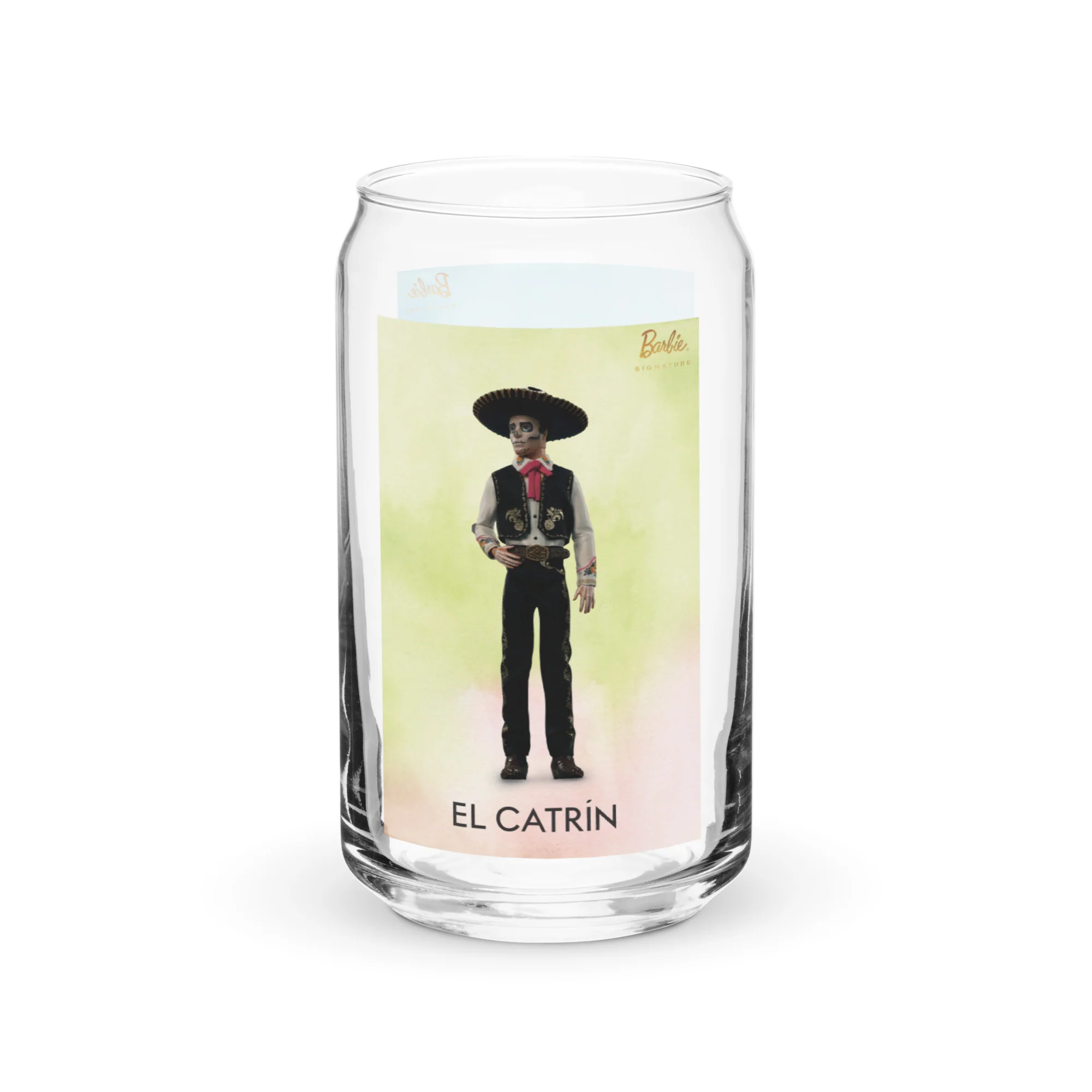 Mattel Creations Barbie Día de Muertos Portraits Clear Glass