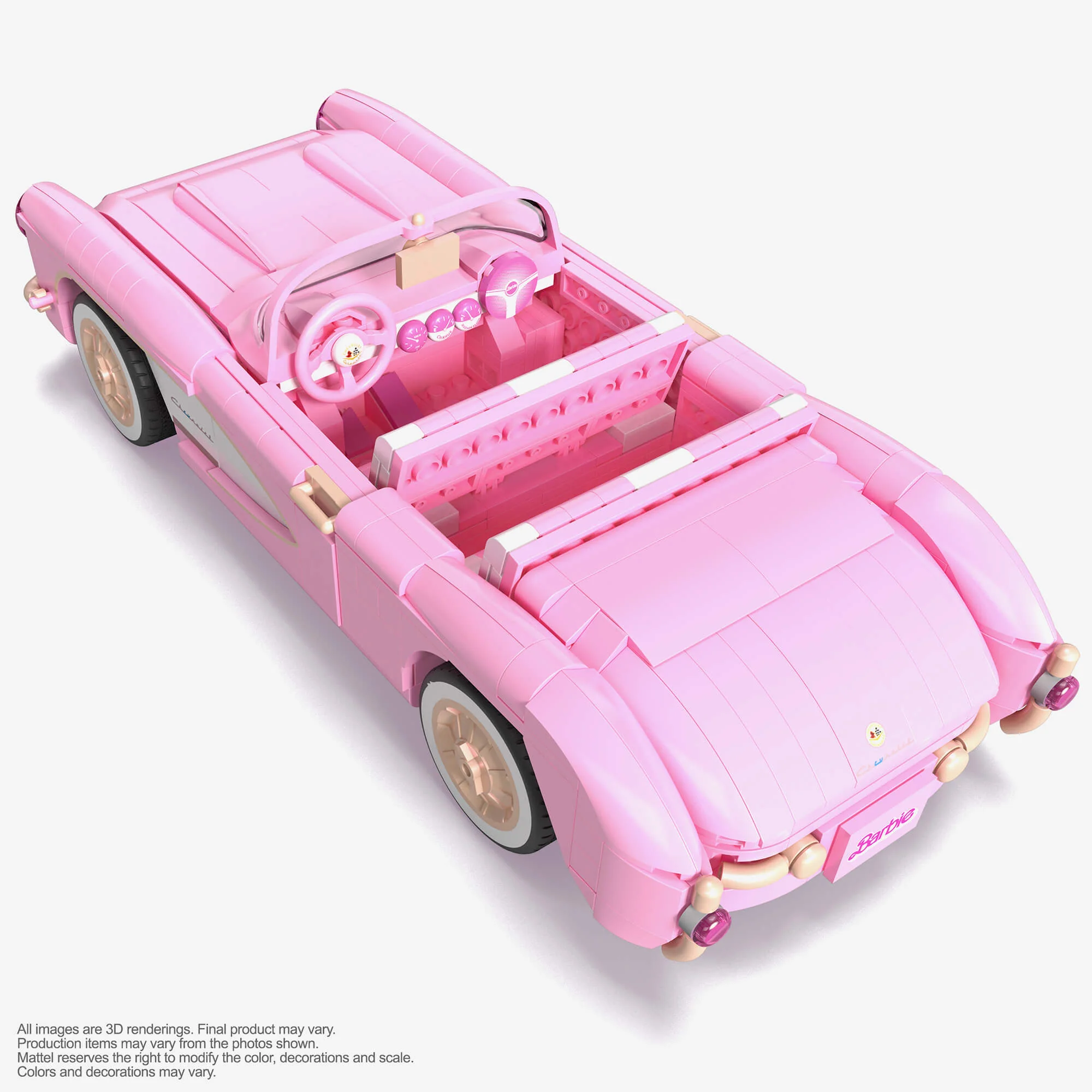 Mattel Creations MEGA Barbie The Movie '56 Corvette Stingray Collector Building Set
