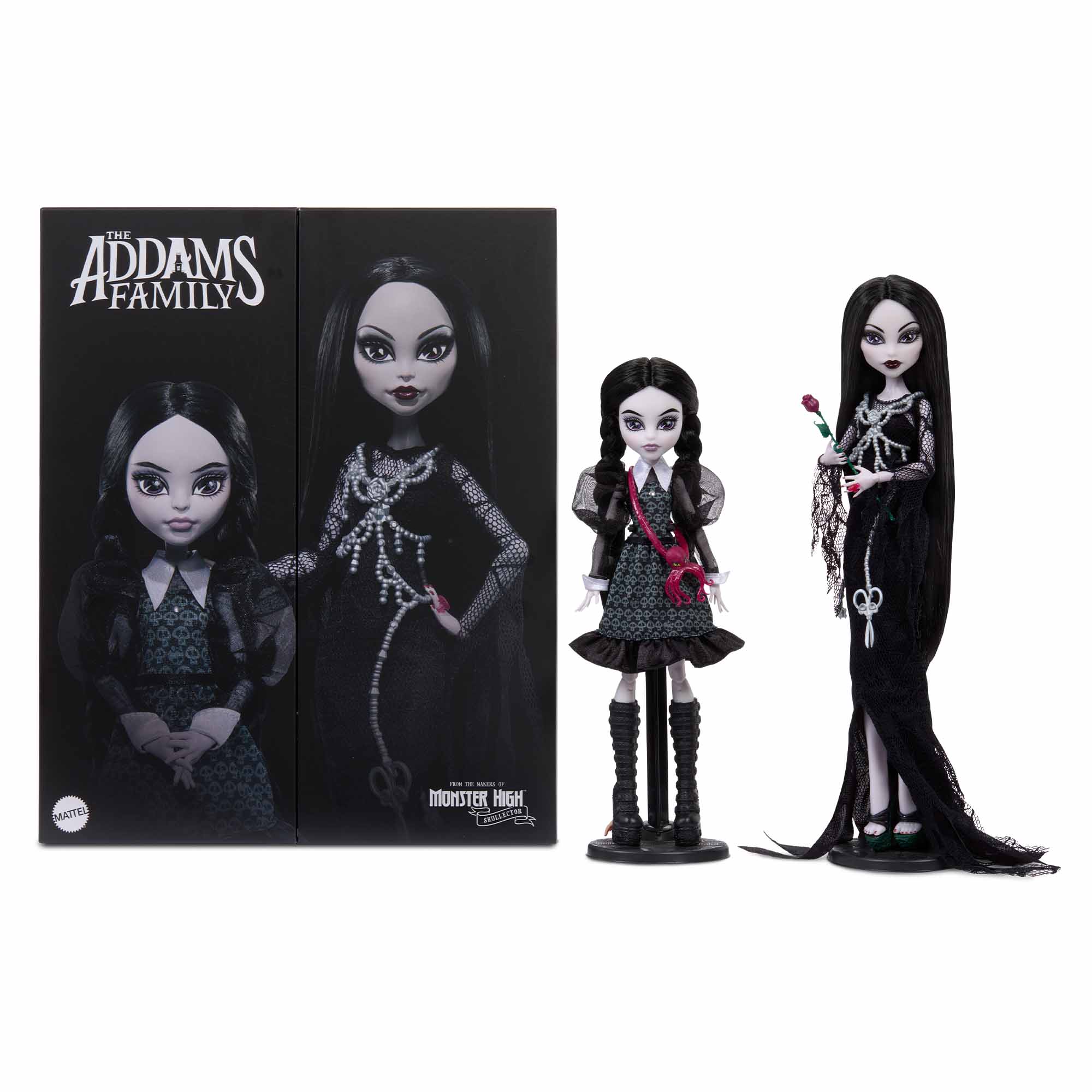 Mattel Creations Monster High Skullector Addams Family Doll Two-Pack