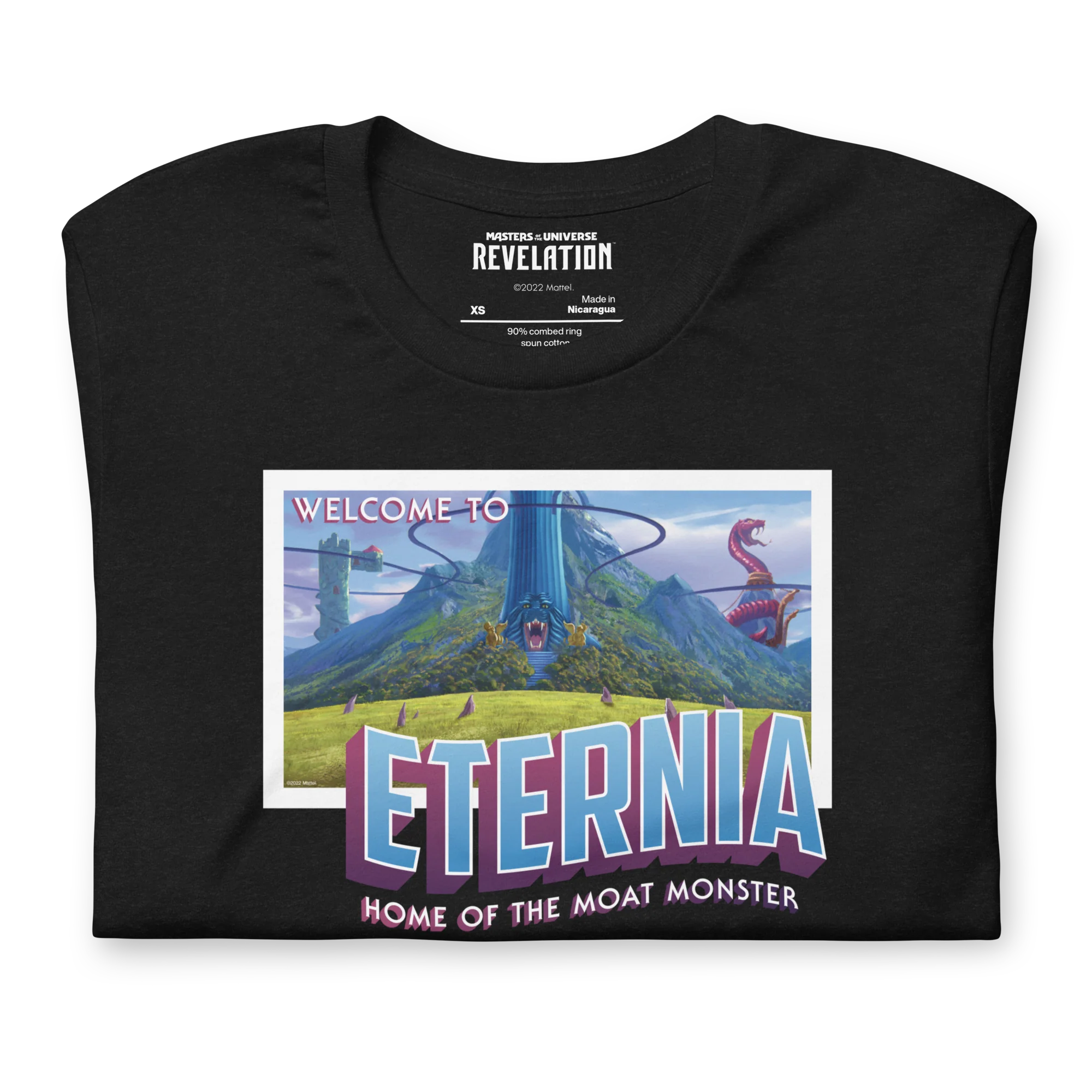Mattel Creations Masters of the Universe Eternia Postcard T-Shirt