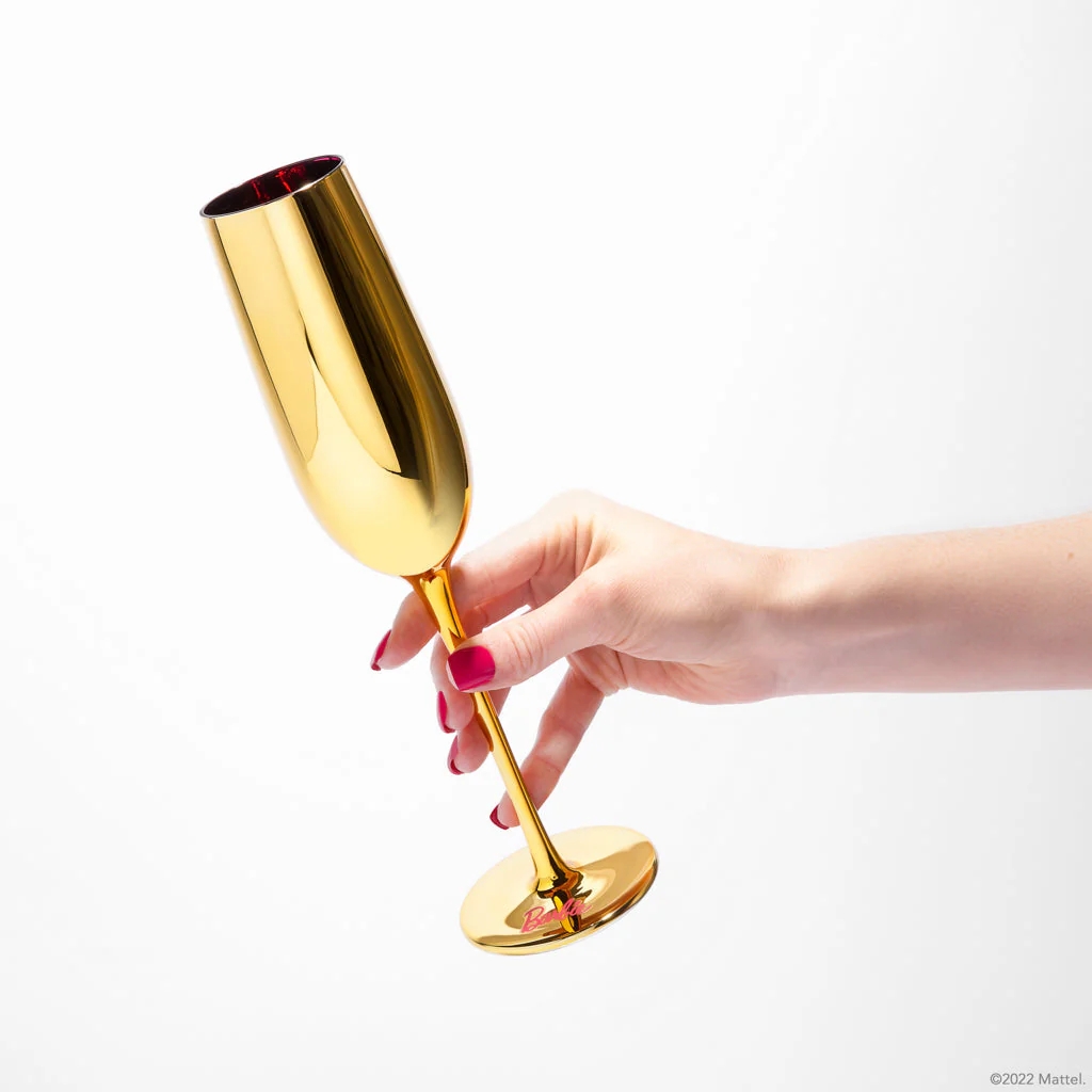 Mattel Creations Barbie™ X Dragon Glassware® Dreamhouse™ Champagne Flutes