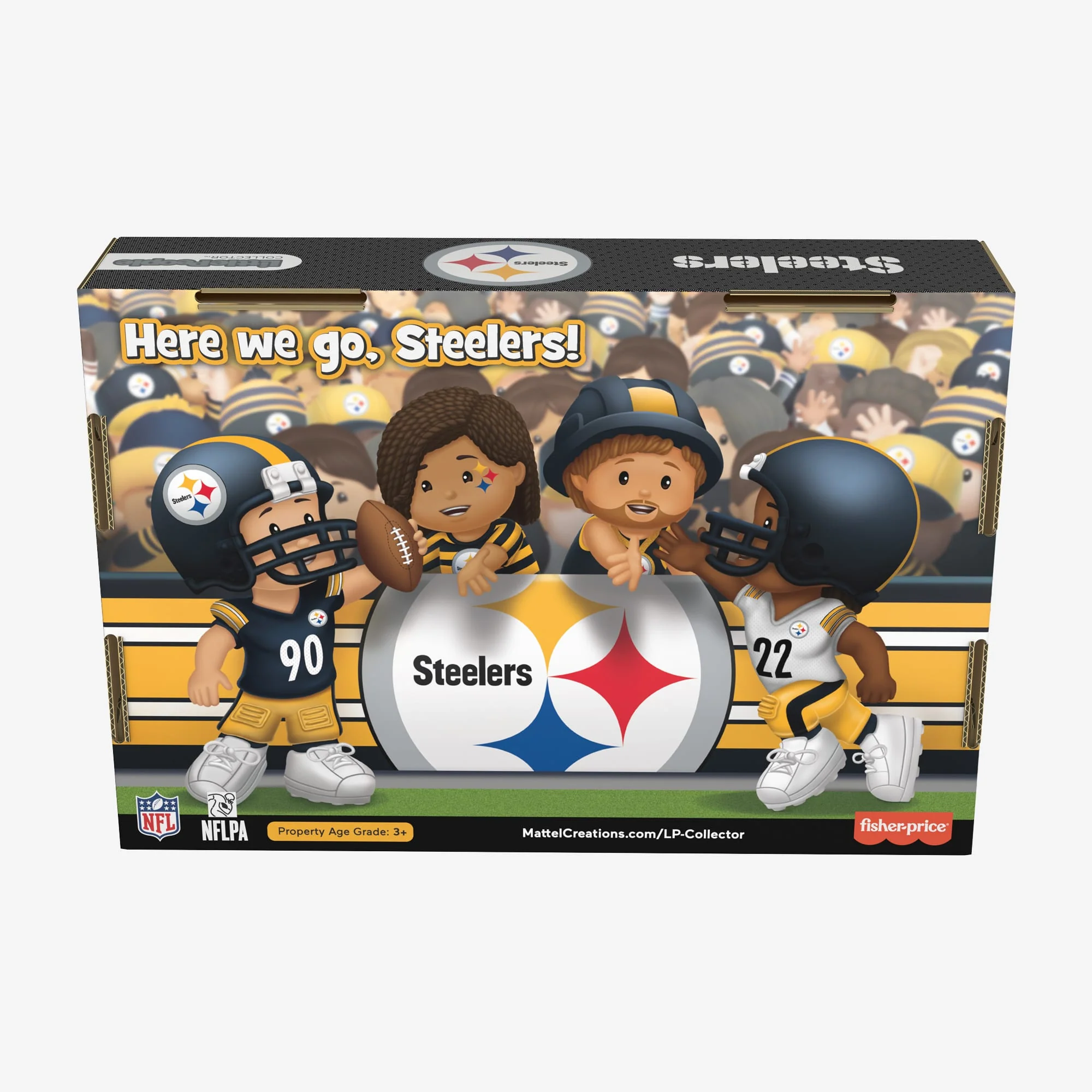 Mattel Creations Little People Collector x NFL Pittsburgh Steelers Set