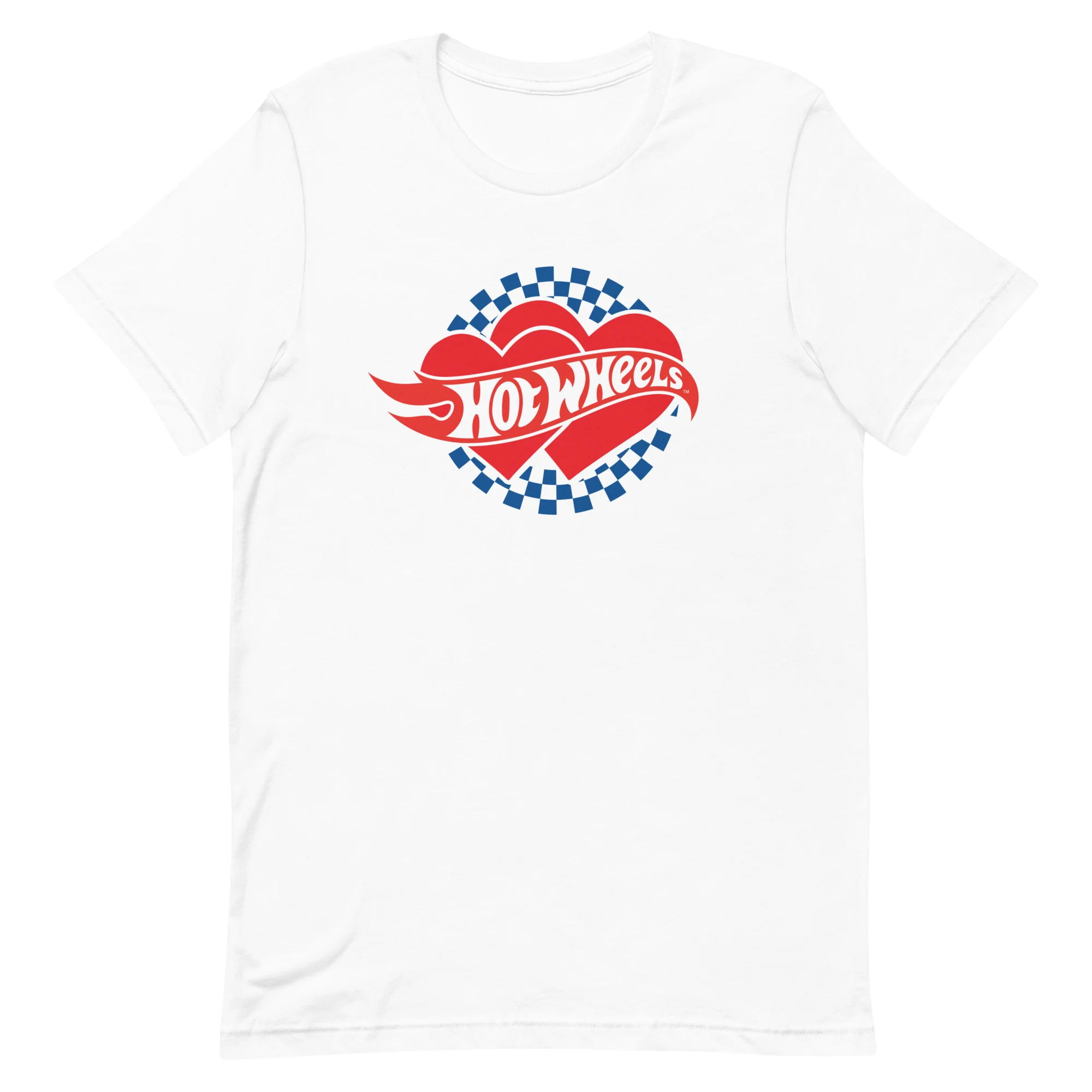 Mattel Creations Hot Wheels Checkered Hearts T-Shirt