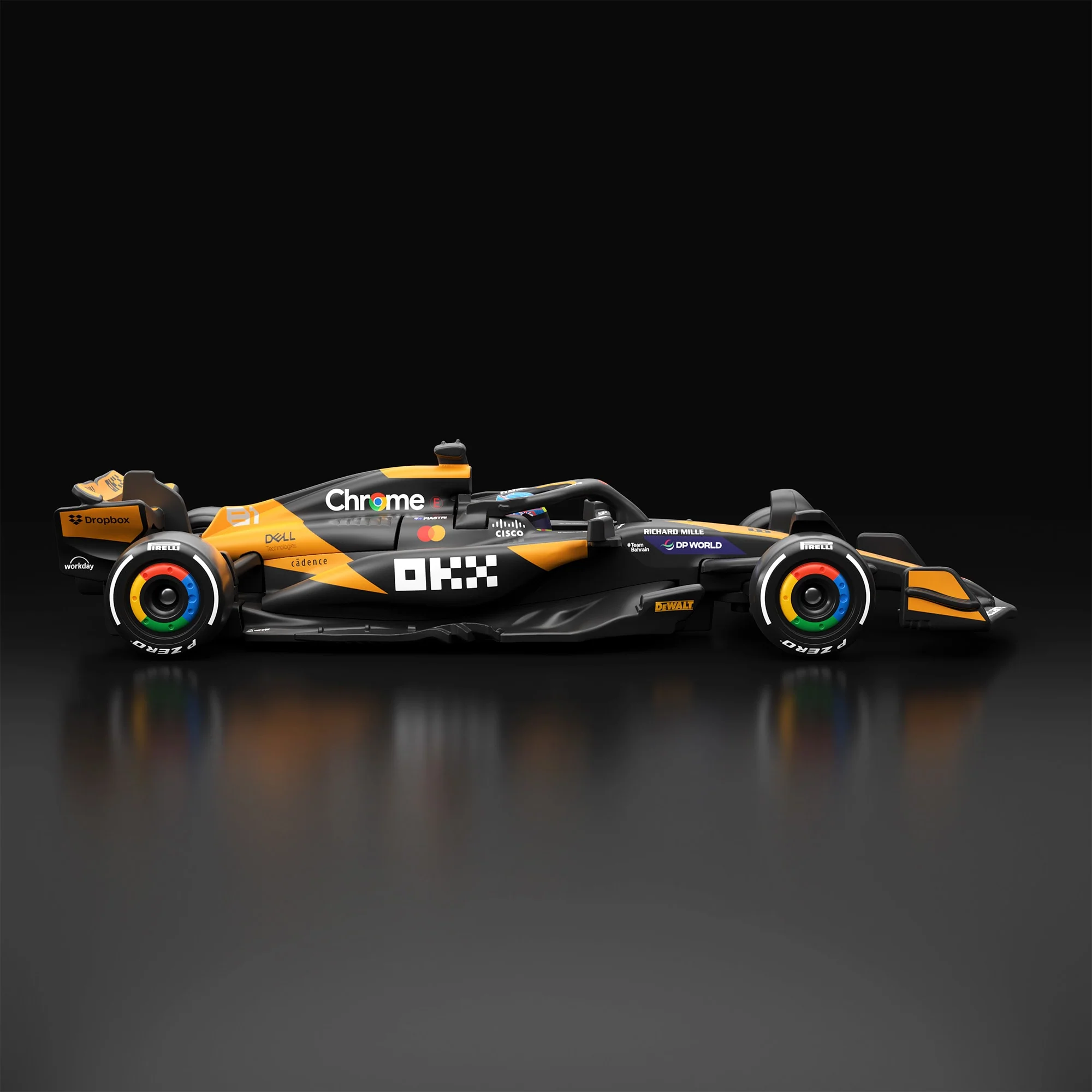 Mattel Creations Hot Wheels F1 Series: McLaren Formula 1 Team MCL38 Car #81