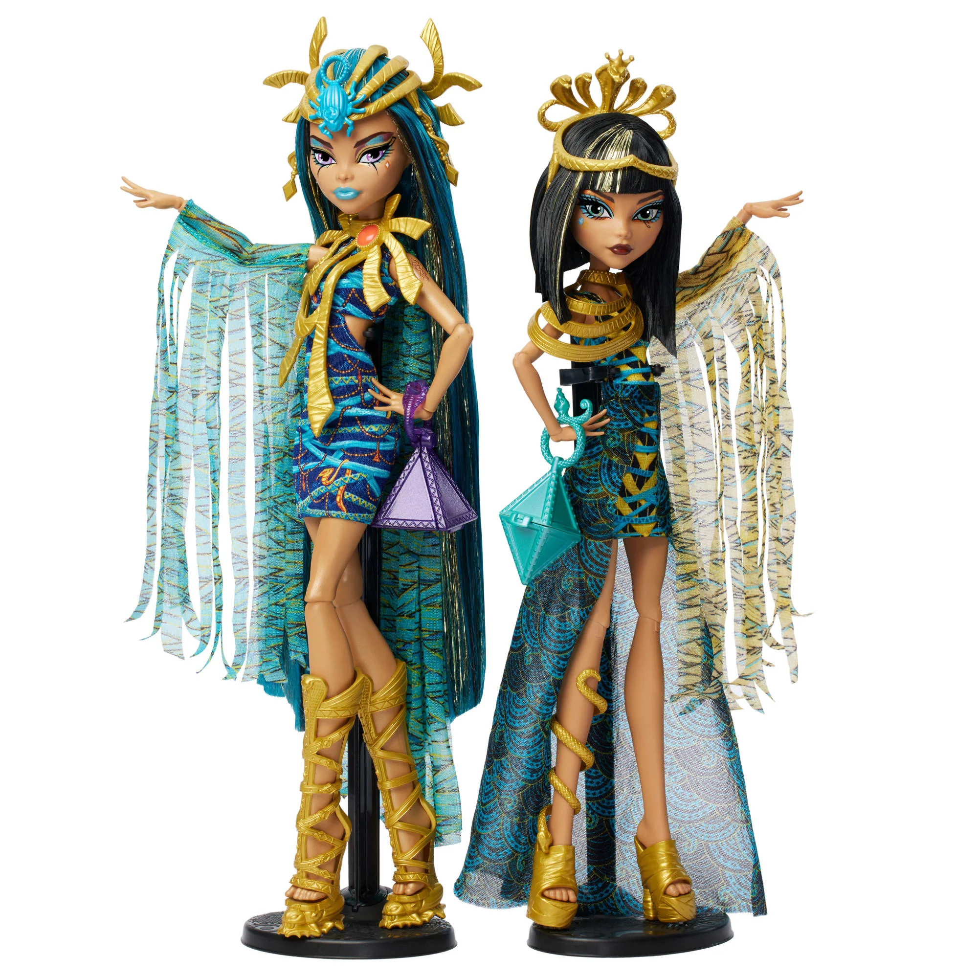 Mattel Creations Monster High Mummy Majesties Cleo and Nefera De Nile Collectible Doll Two-Pack