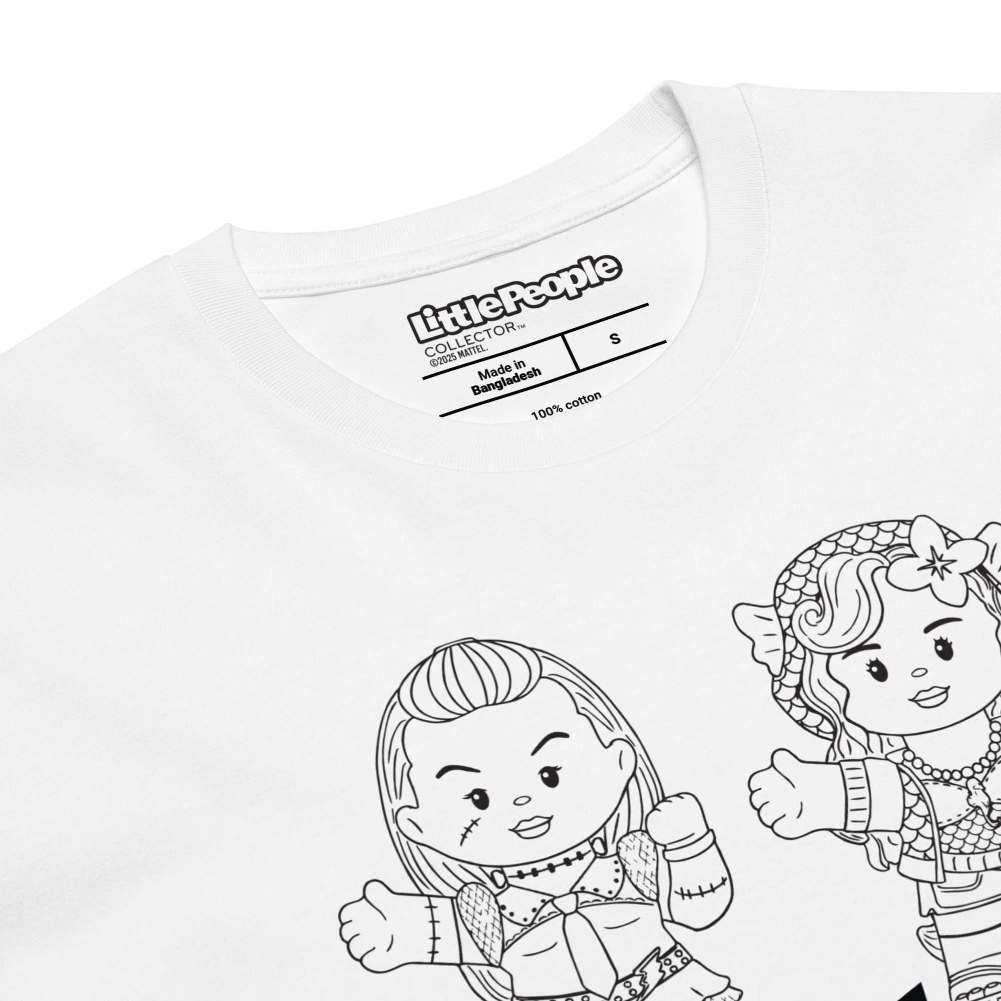 Mattel Creations Little People Collector MC Revealed Fan Designed White T-Shirt