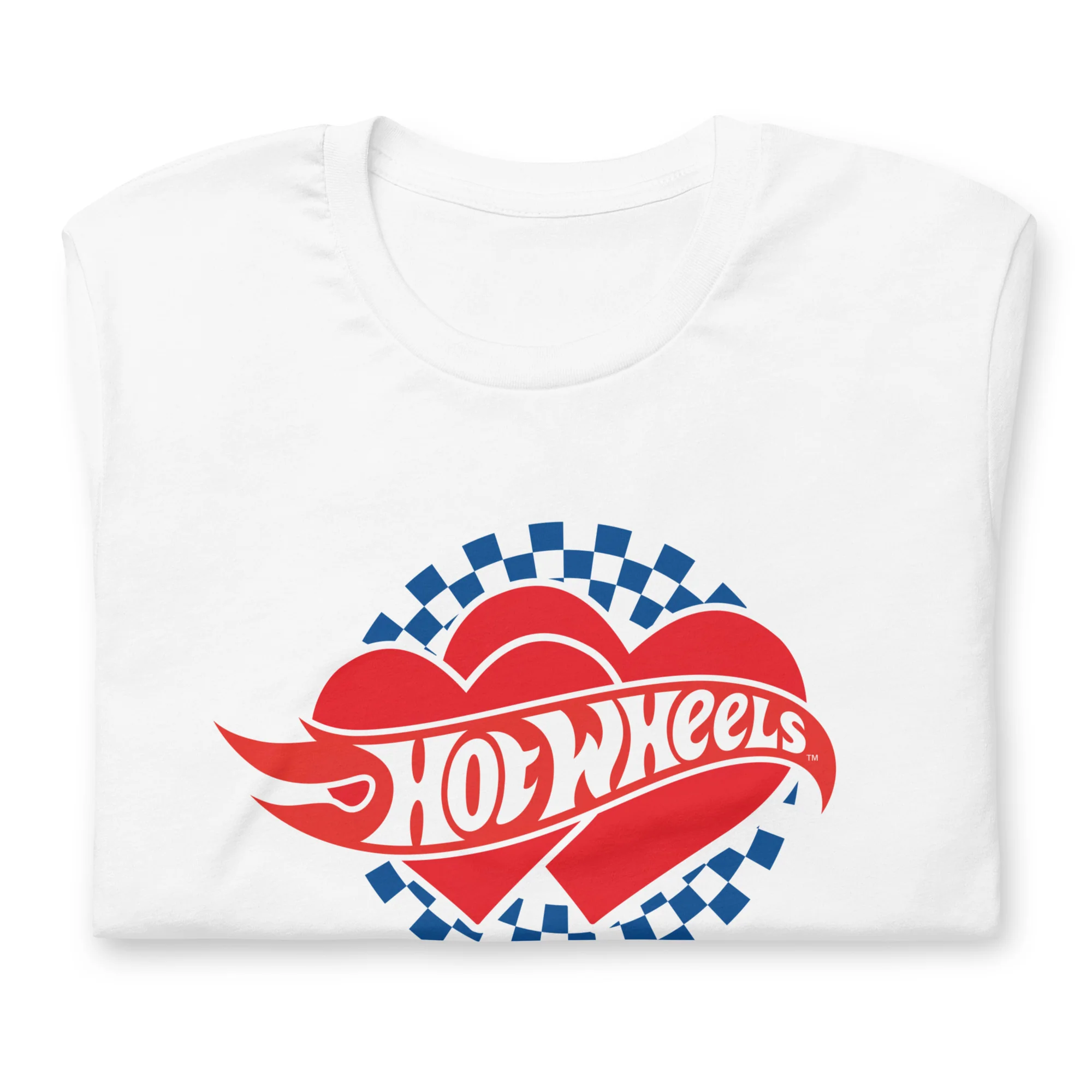 Mattel Creations Hot Wheels Checkered Hearts T-Shirt