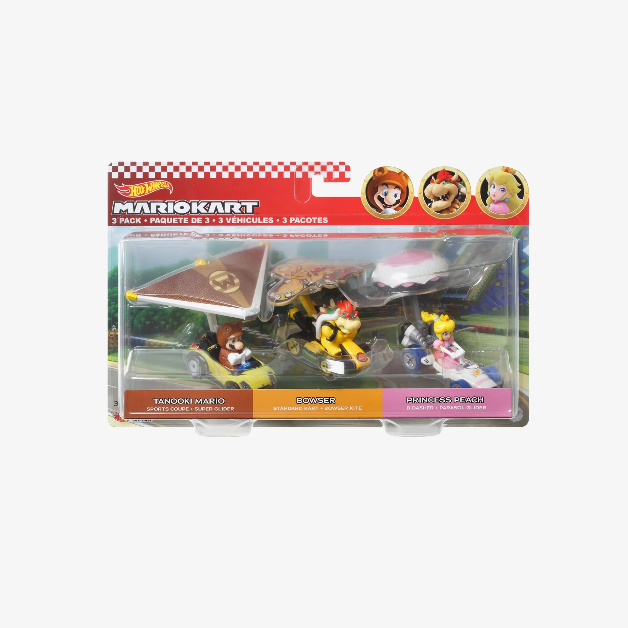 Mattel Creations Hot Wheels Mario Kart Vehicles 3-Pack