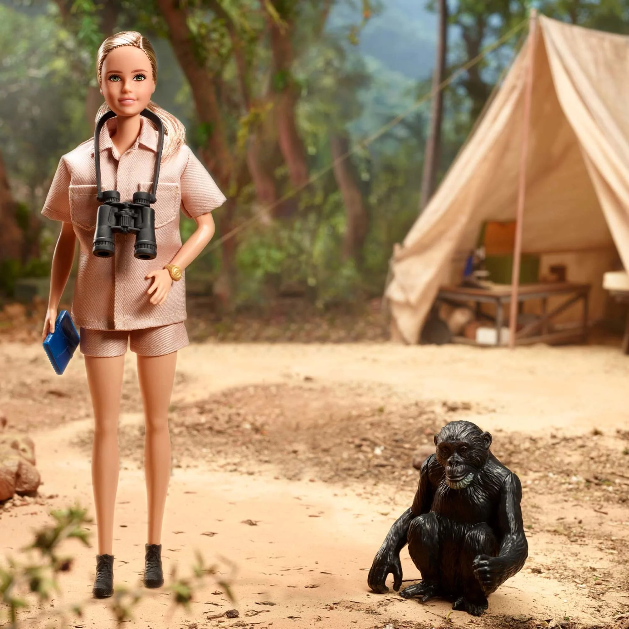 Mattel Creations Dr. Jane Goodall Barbie Inspiring Women Doll