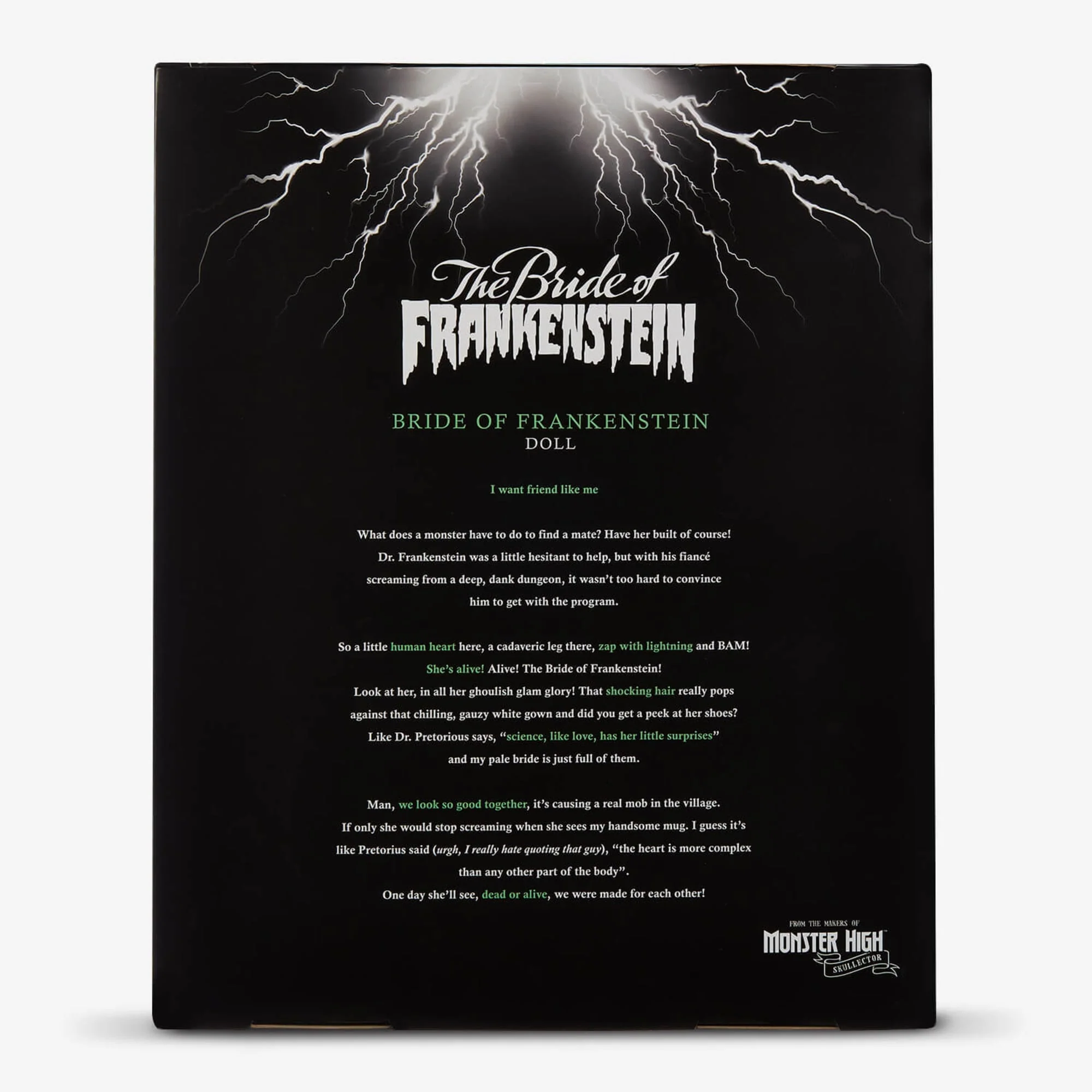 Mattel Creations Frankenstein & Bride of Frankenstein Monster High Skullector Doll Set