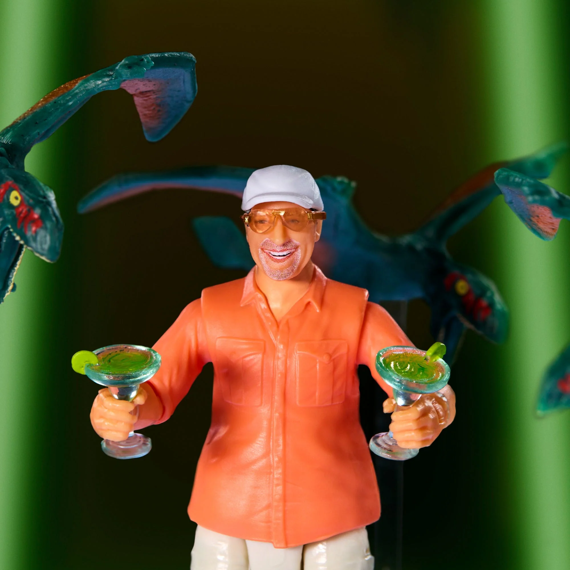 Mattel Creations Jurassic World Hammond Collection Bubbles Up Jimmy Buffett Figure