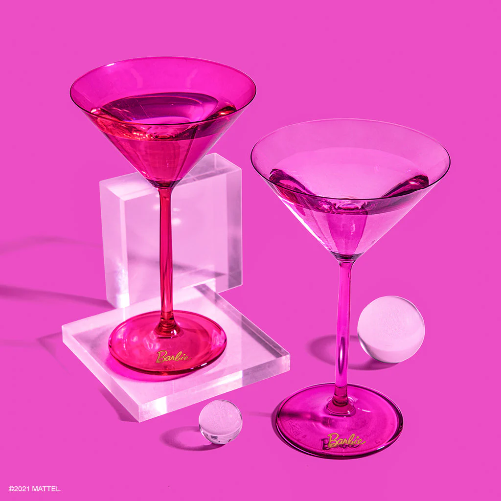 Mattel Creations Barbie™ X Dragon Glassware® Martini Glasses