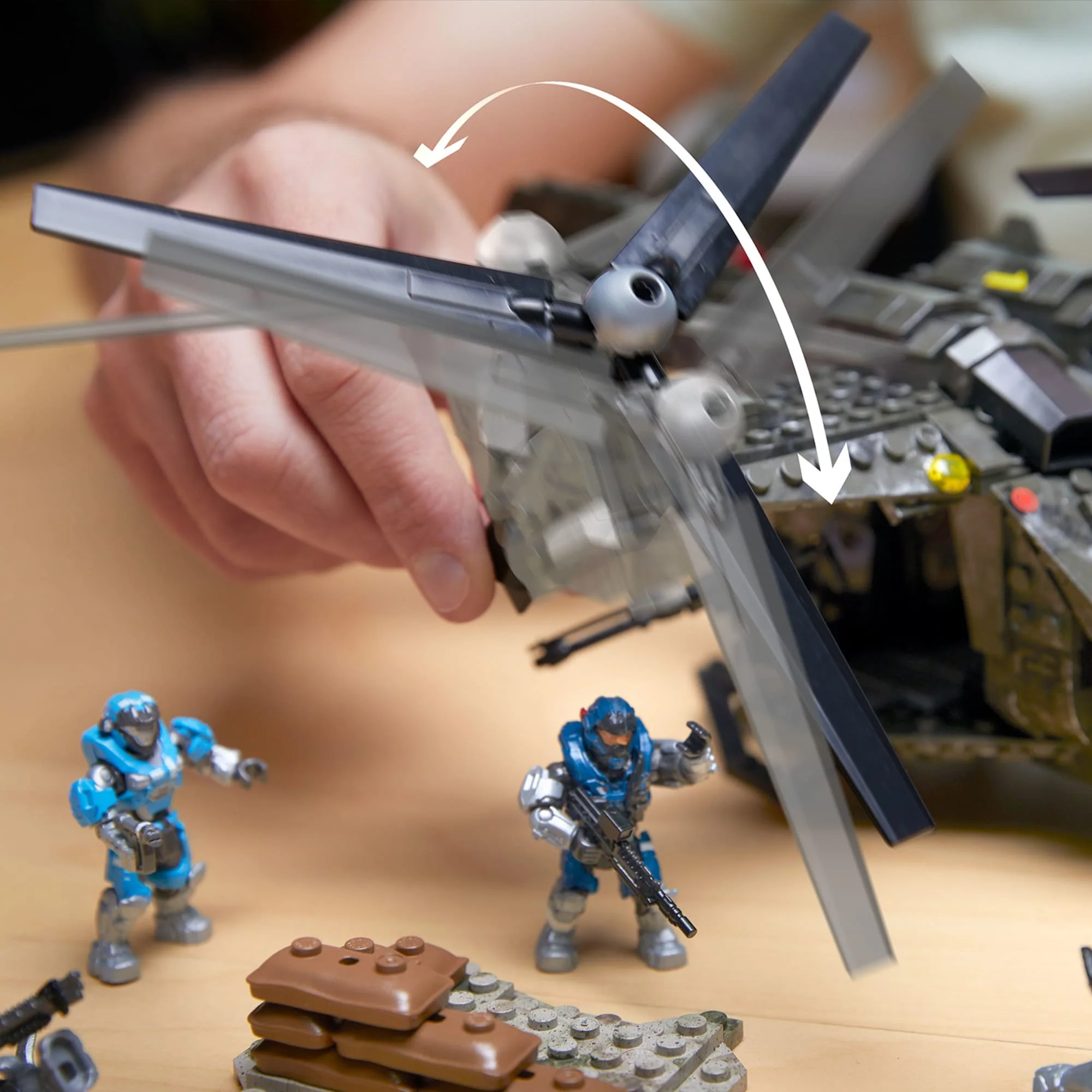 Mattel Creations MEGA Halo UNSC Falcon Sweep Building Toy Kit
