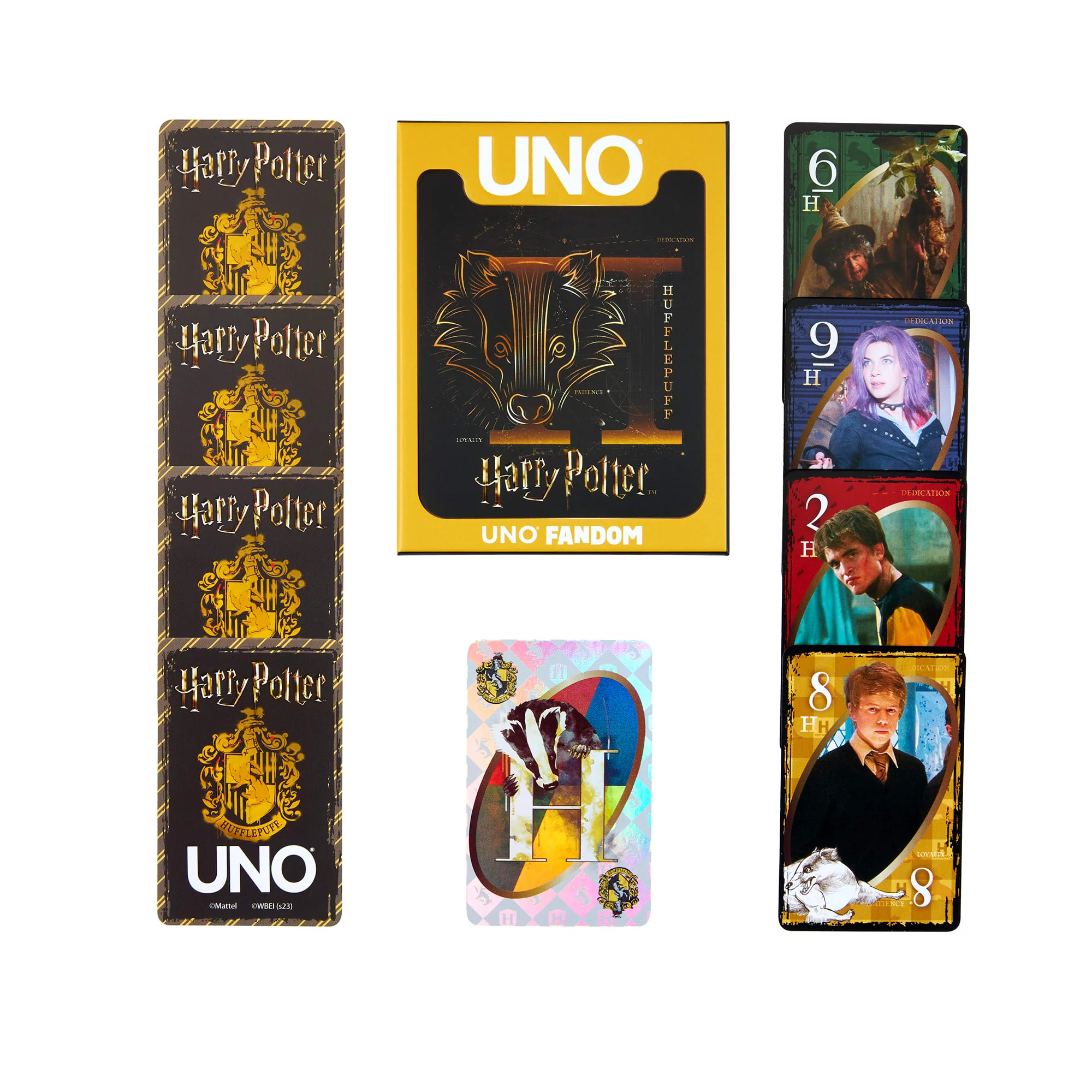 Mattel Creations UNO Fandom Harry Potter Hufflepuff Game Deck