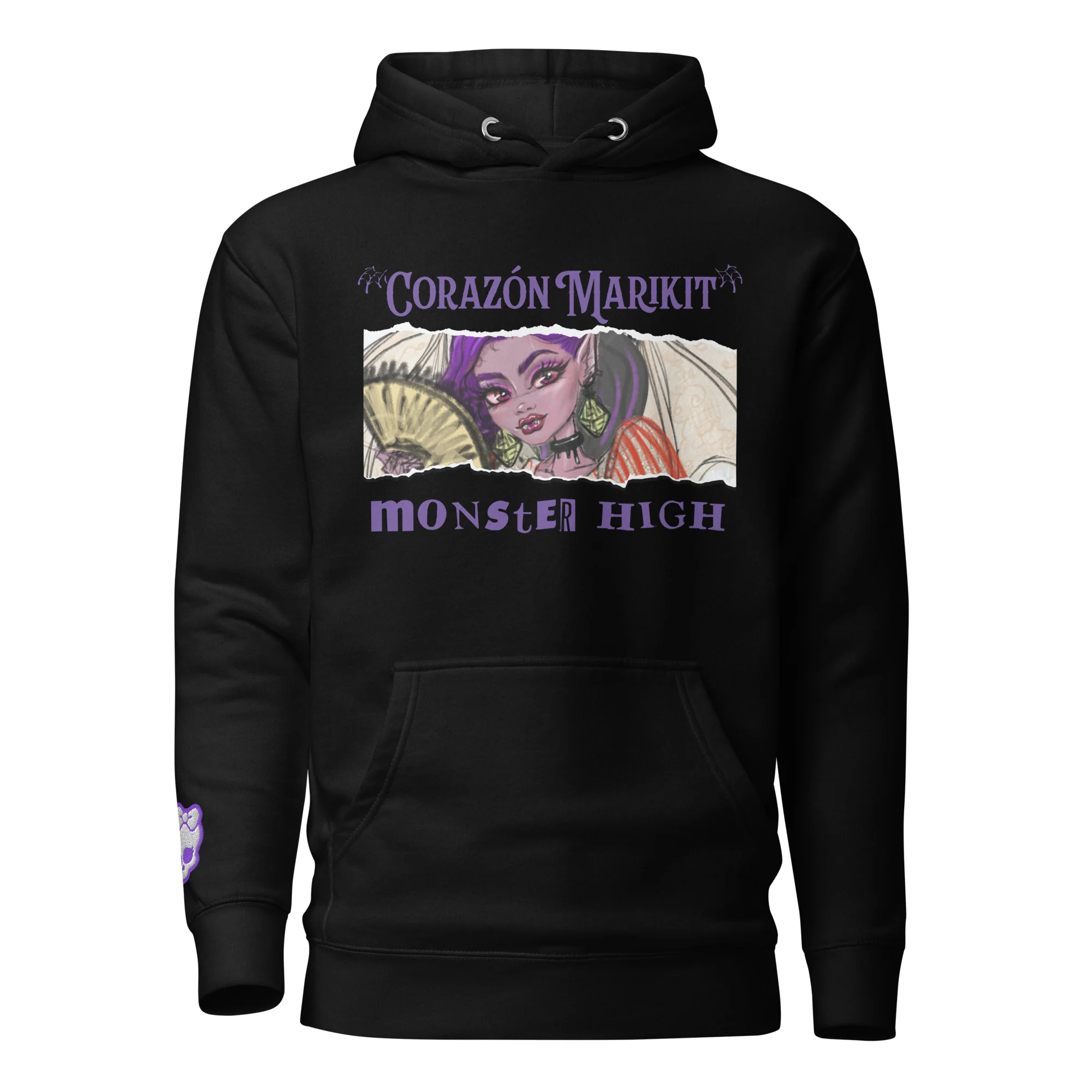 Mattel Creations Monster High Corazon Marikit Black Hoodie