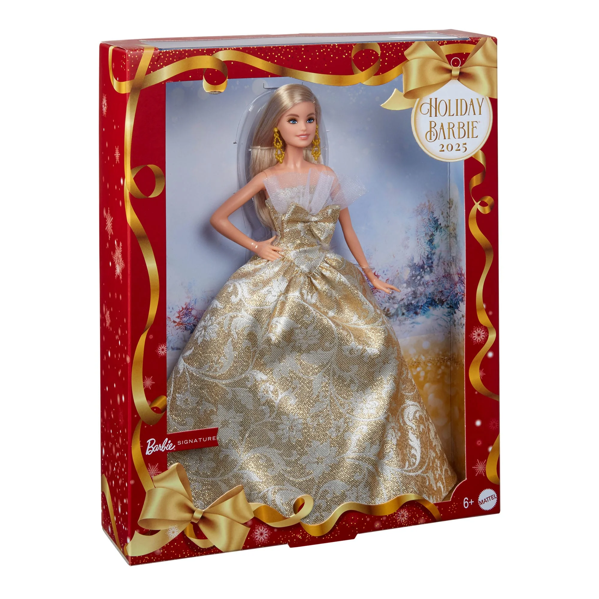 Mattel Creations 2025 Holiday Barbie Doll 5
