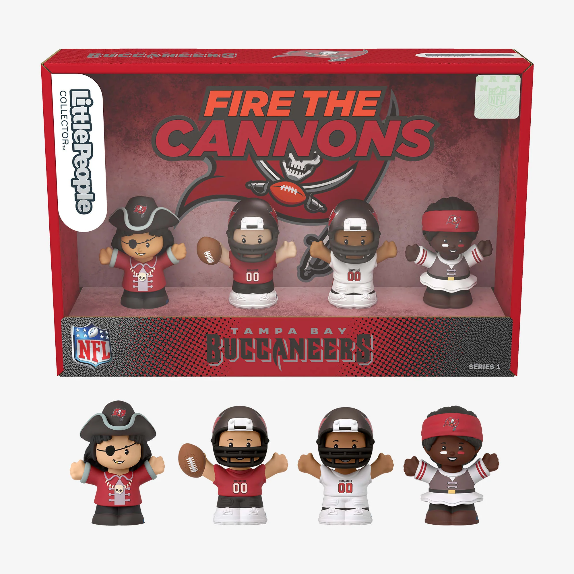 Mattel Creations Little People Collector x NFL Tampa Bay Buccaneers Set