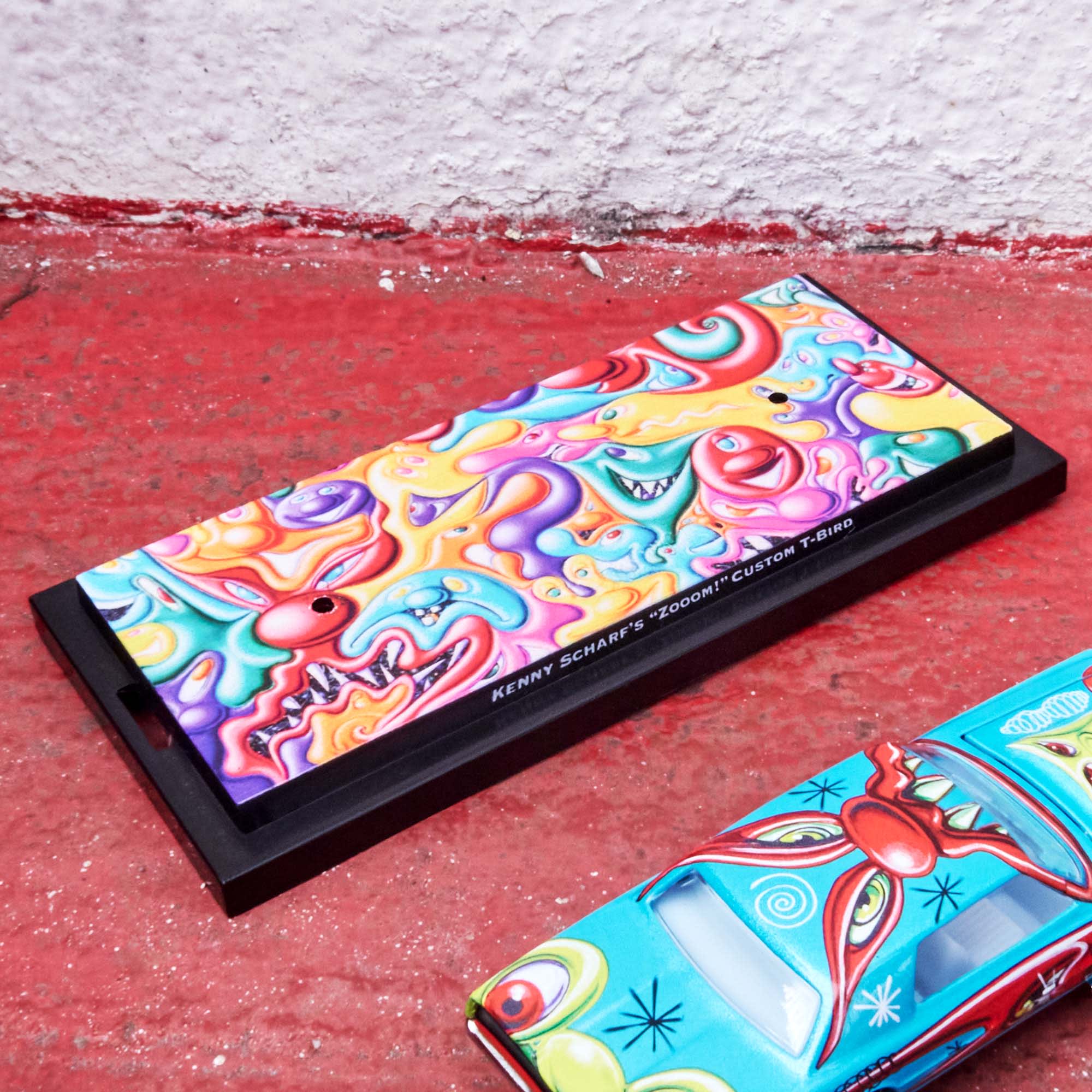 Mattel Creations Hot Wheels x Kenny Scharf Signed Custom T-Bird
