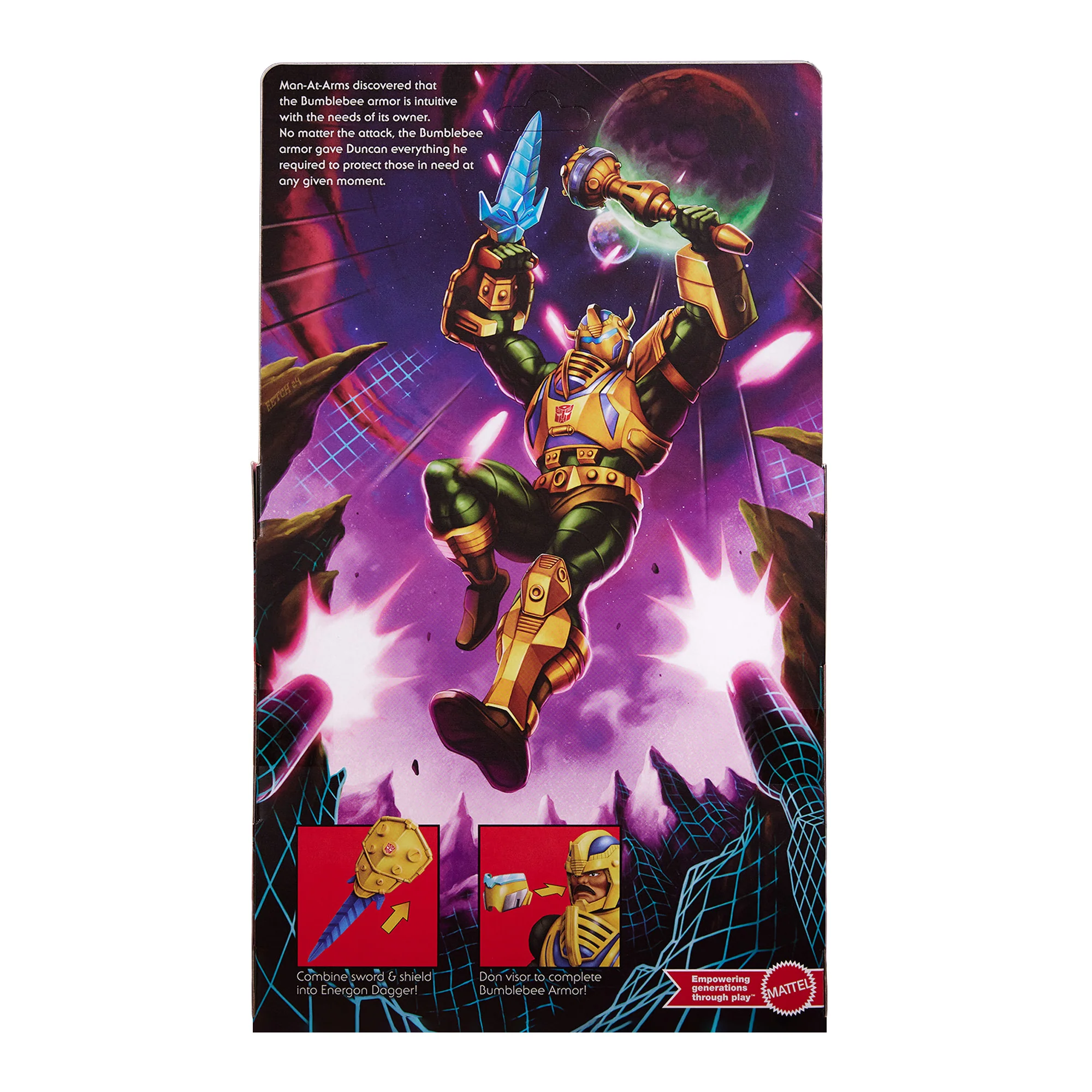 Mattel Creations Masters of the Universe x Transformers Bumblebee Armor Man-At-Arms Action Figure
