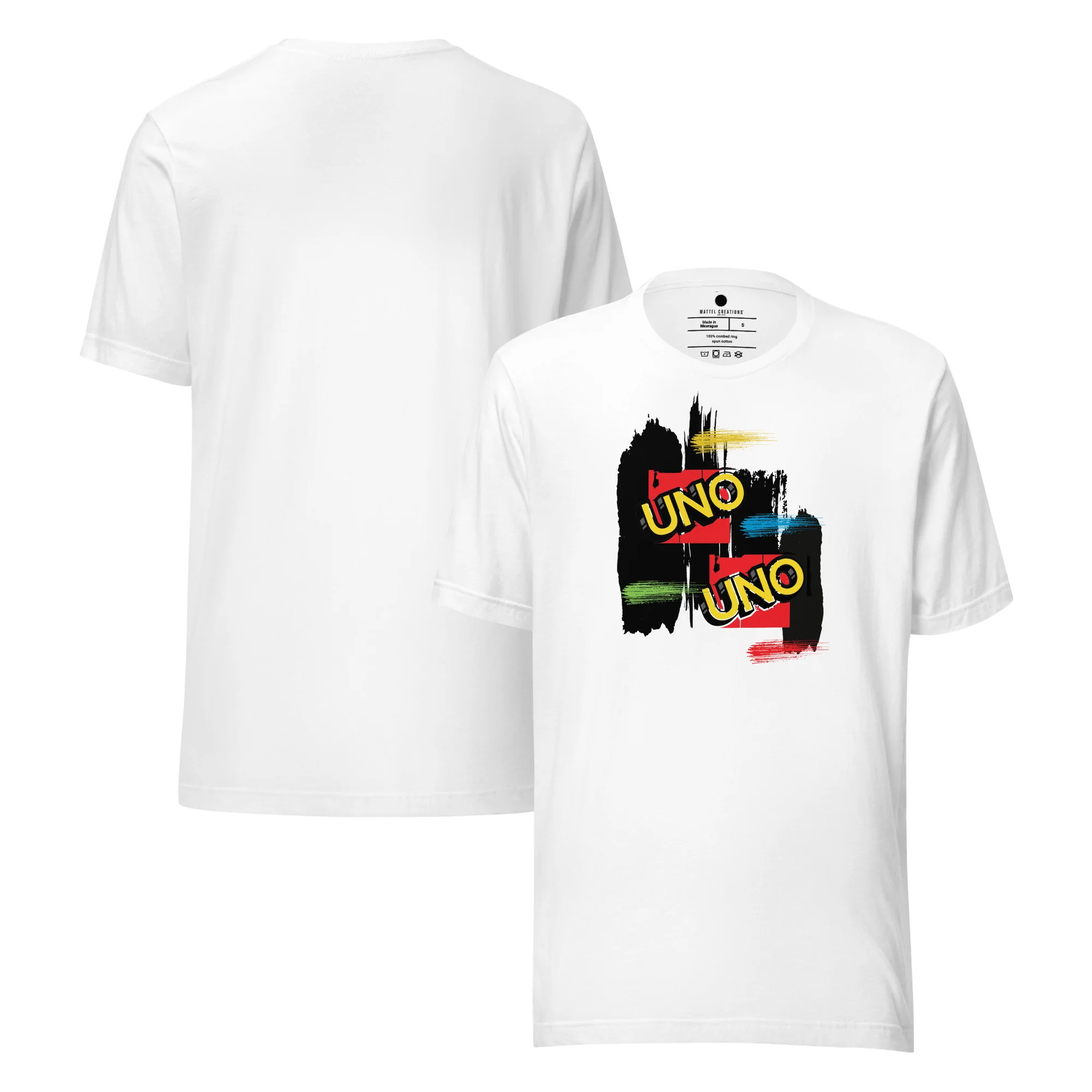 Mattel Creations UNO MC Revealed Fan-Designed White T-Shirt