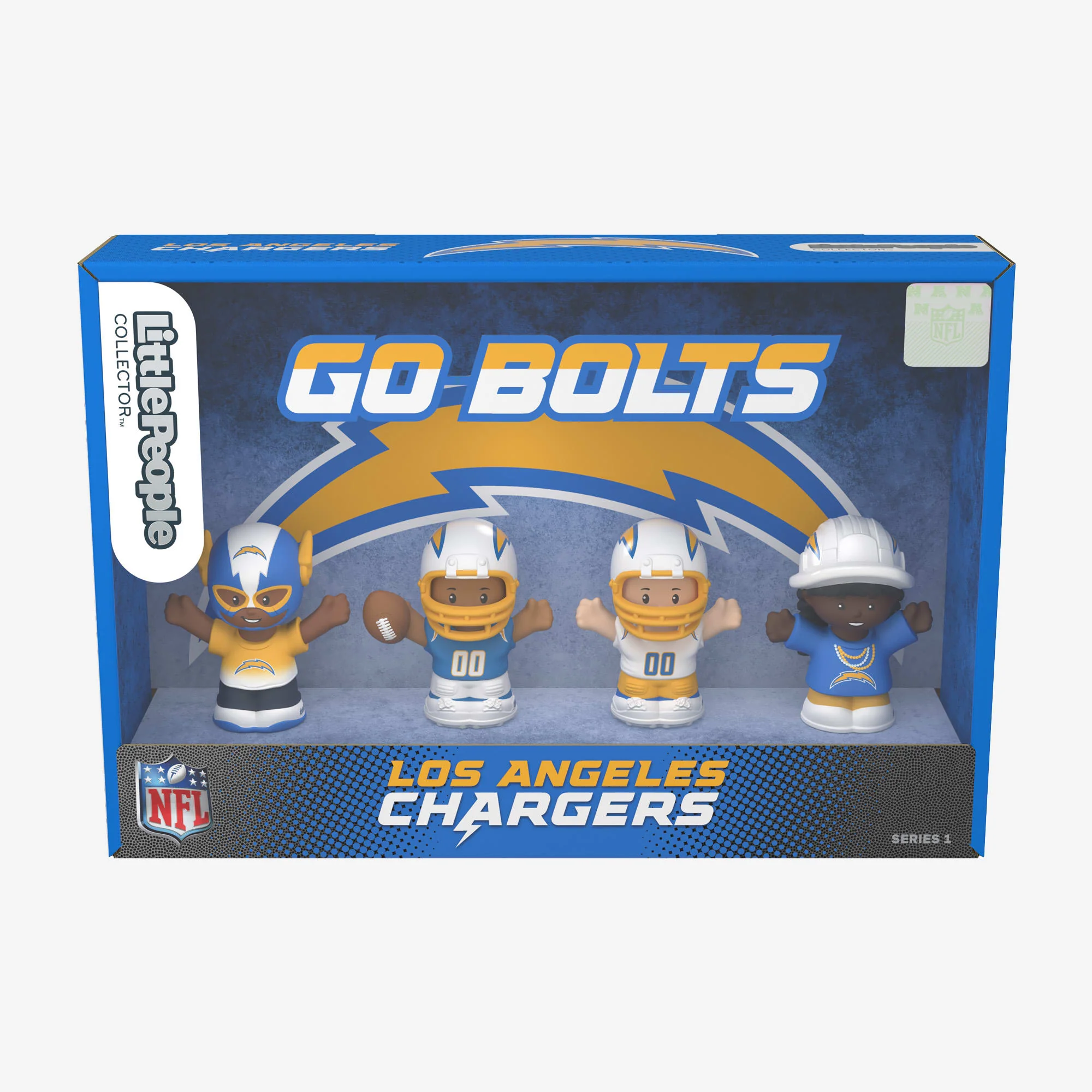Mattel Creations Little People Collector x NFL Los Angeles Chargers Set