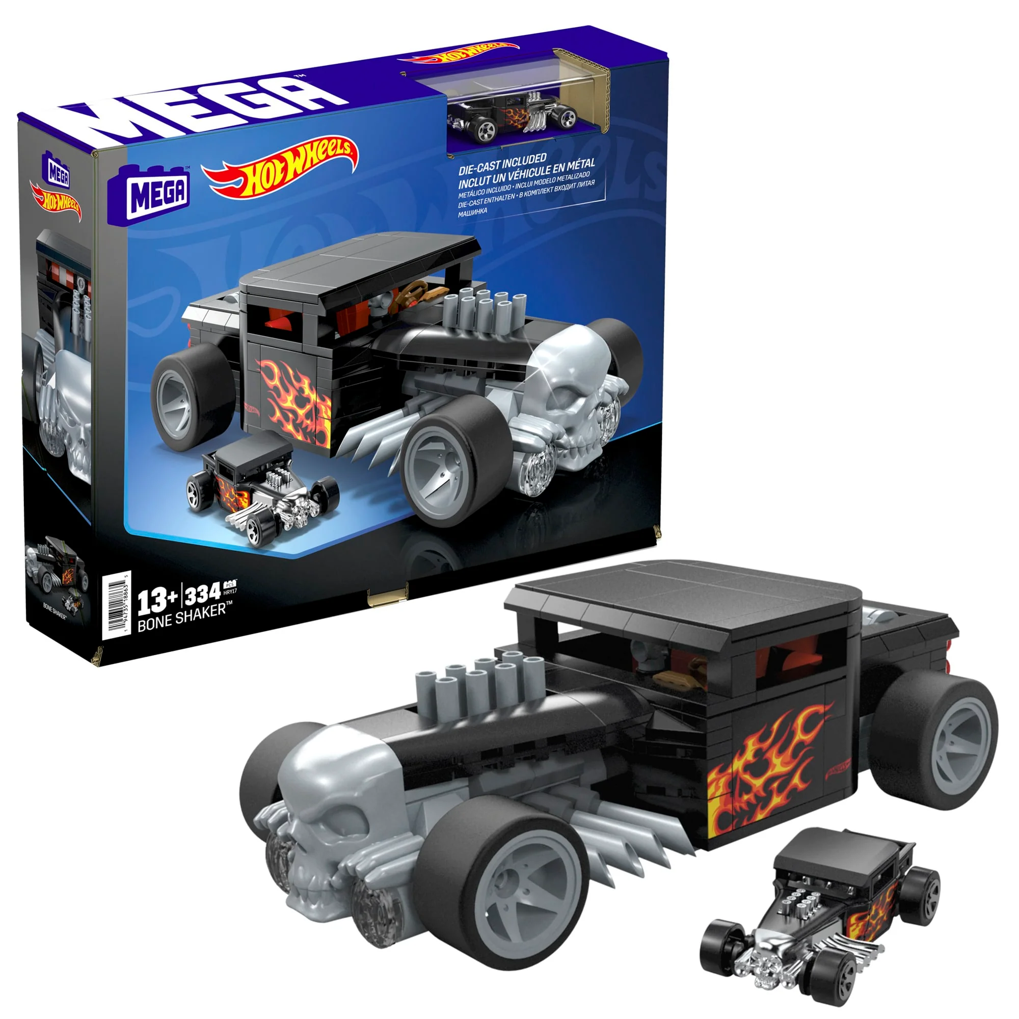 Mattel Creations MEGA Showcase Hot Wheels Bone Shaker Building Set