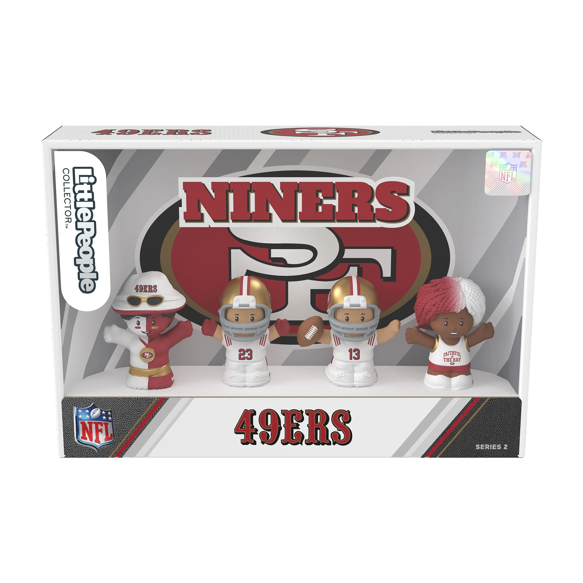 Mattel Creations Little People Collector San Francisco 49ers Alternate Jersey Figure Set