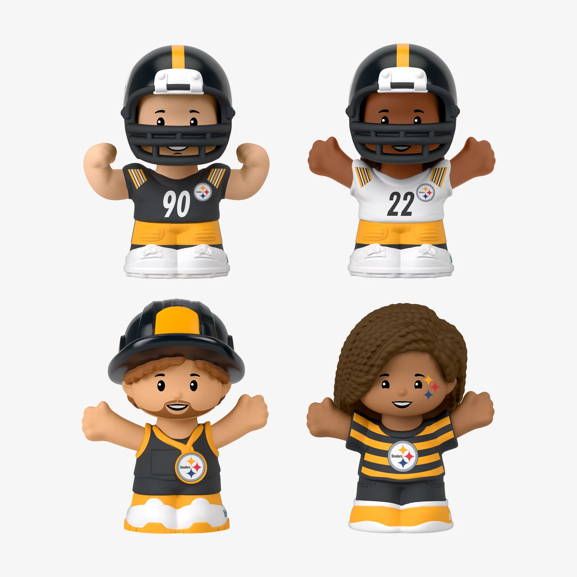 Mattel Creations Little People Collector x NFL Pittsburgh Steelers Set