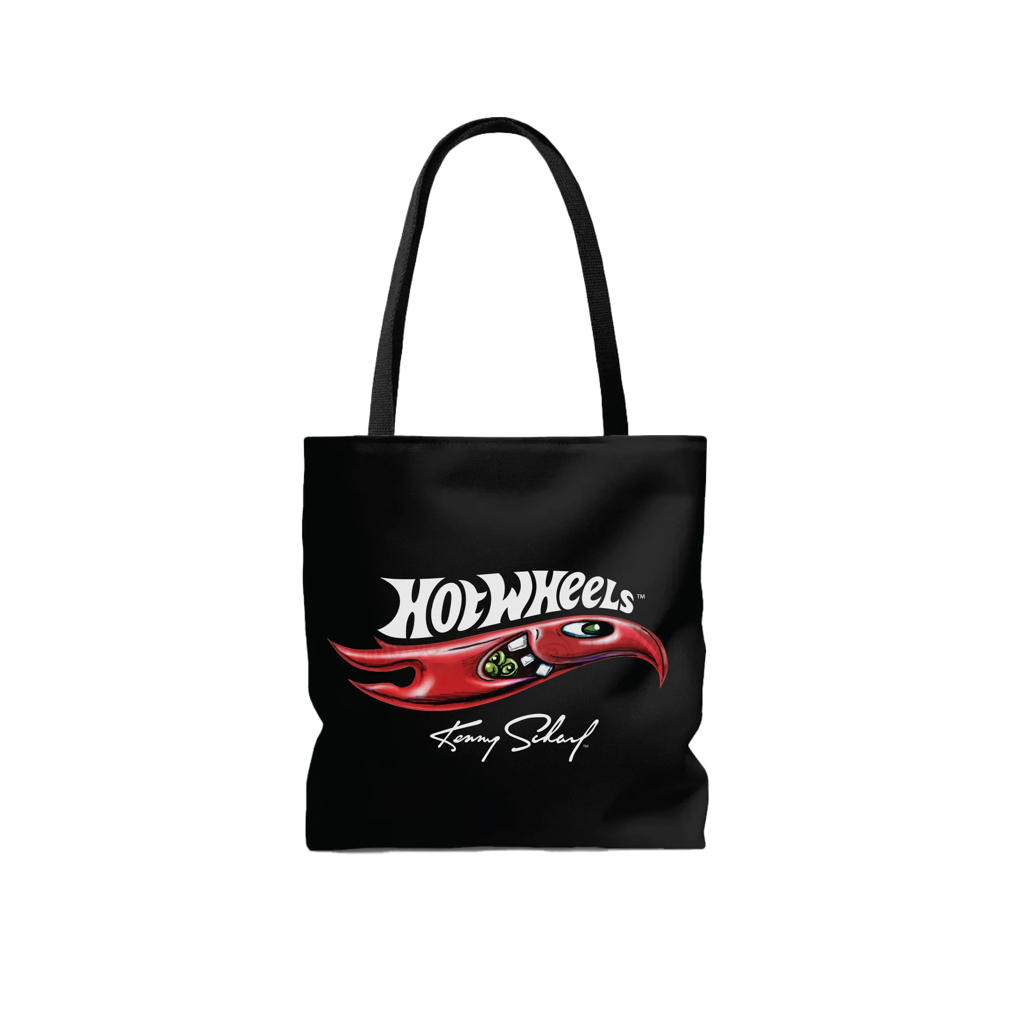 Mattel Creations Hot Wheels x Kenny Scharf Black Tote Bag