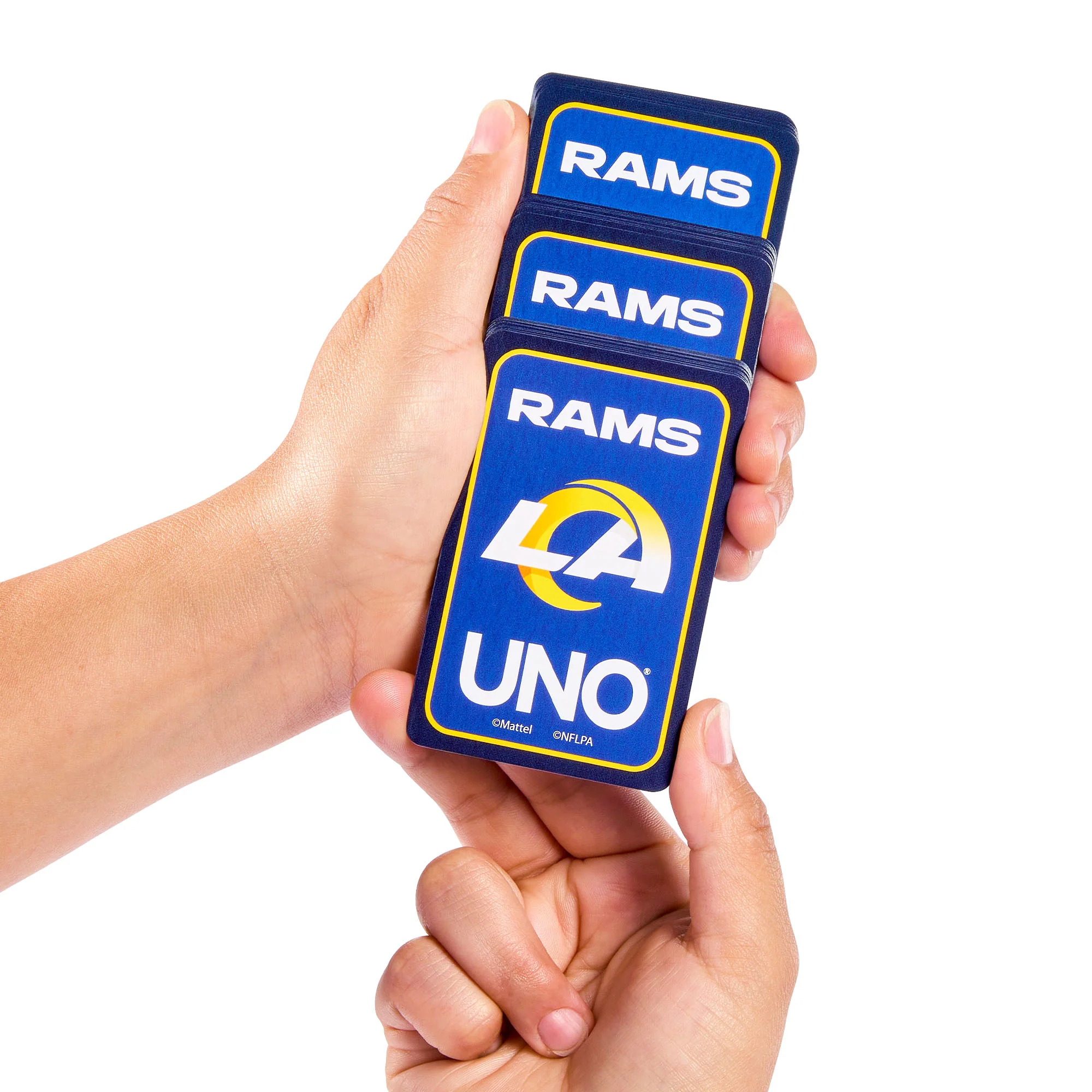 Mattel Creations UNO Fandom NFL Los Angeles Rams Game Deck