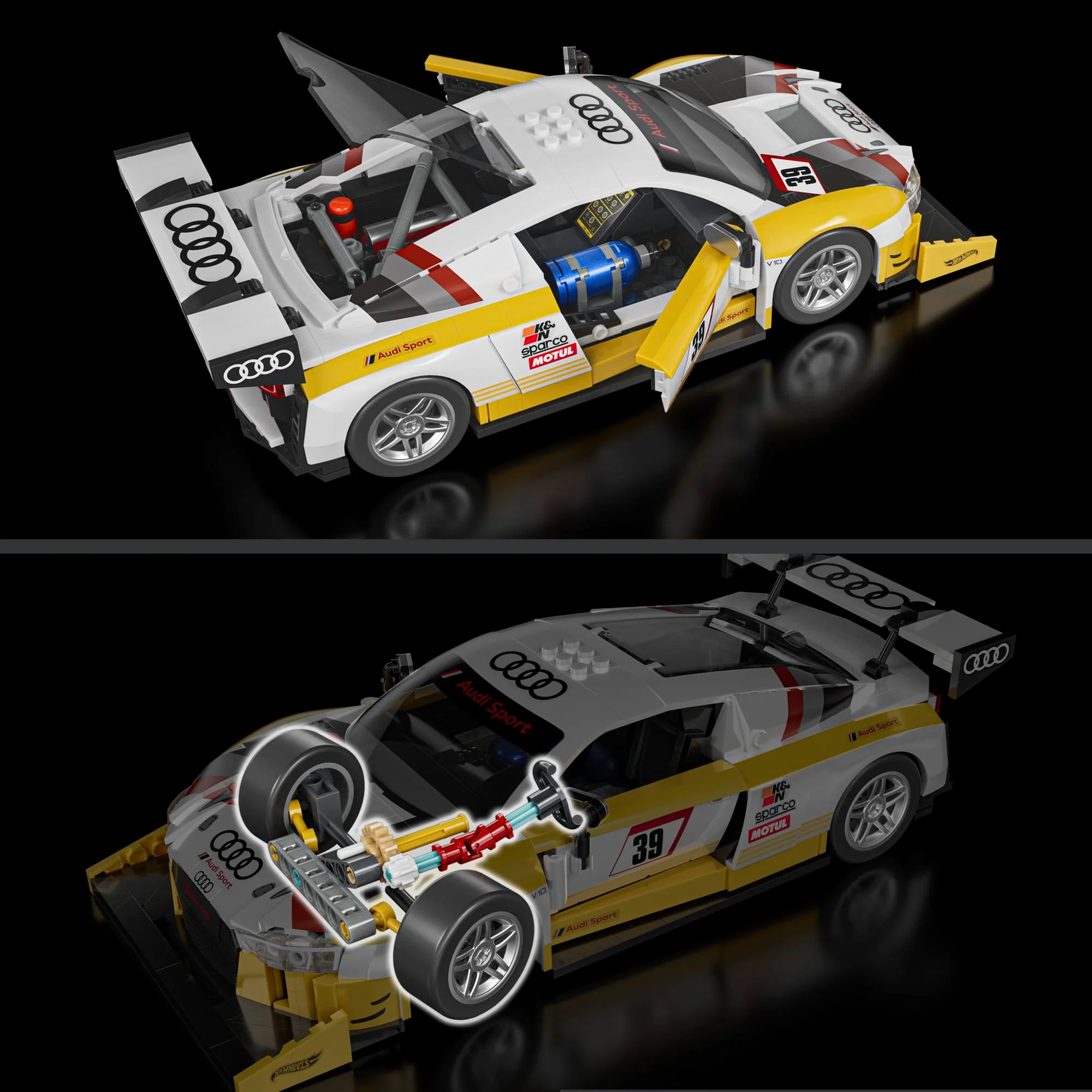 Mattel Creations Mattel Brick Shop Hot Wheels '15 Audi R8 LMS Building Toy Kit
